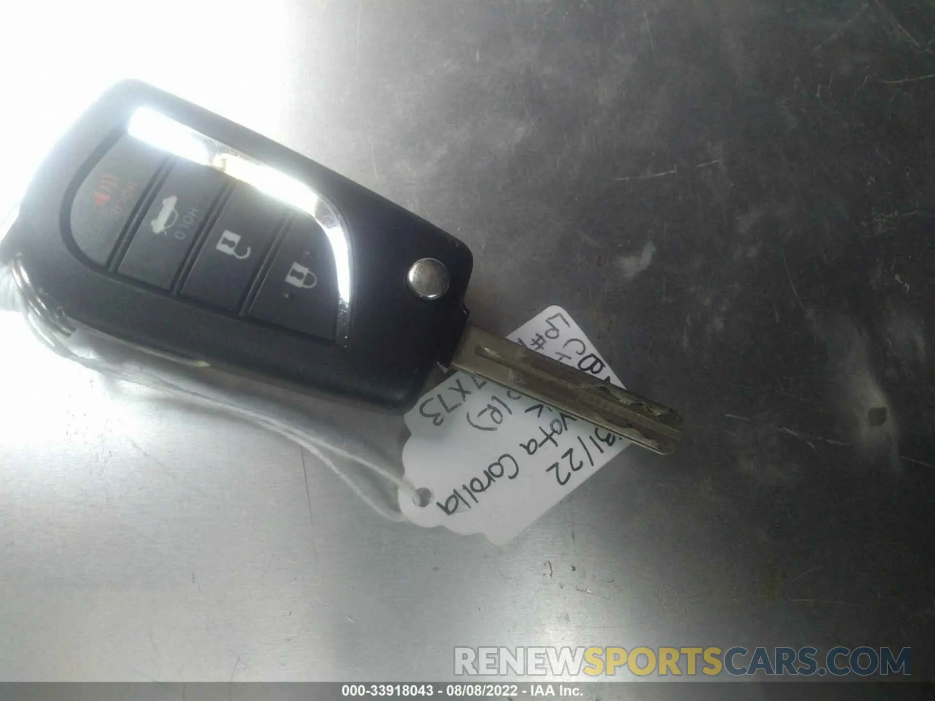 11 fotografías del automóvil dañado 5YFEPMAE9MP225323 TOYOTA COROLLA 2021