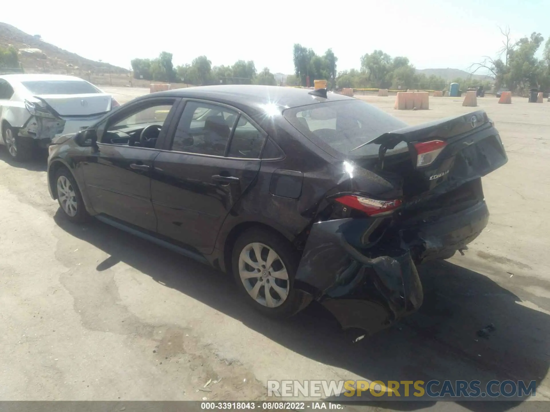 3 fotografías del automóvil dañado 5YFEPMAE9MP225323 TOYOTA COROLLA 2021