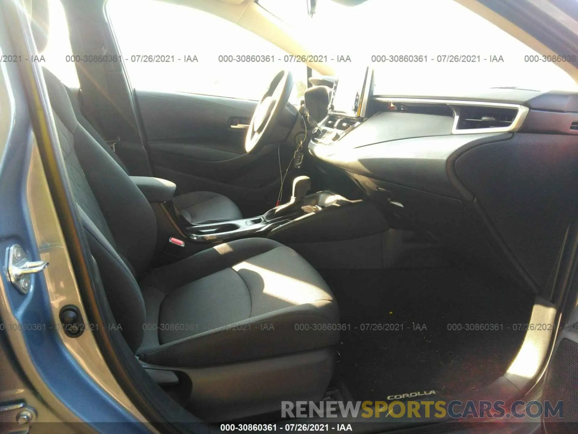5 fotografías del automóvil dañado 5YFEPMAE9MP227234 TOYOTA COROLLA 2021