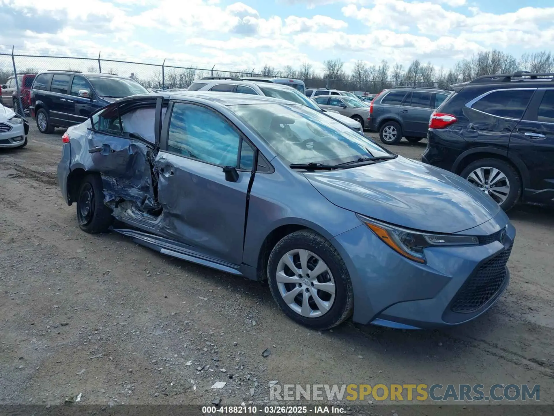 1 fotografías del automóvil dañado 5YFEPMAE9MP230411 TOYOTA COROLLA 2021