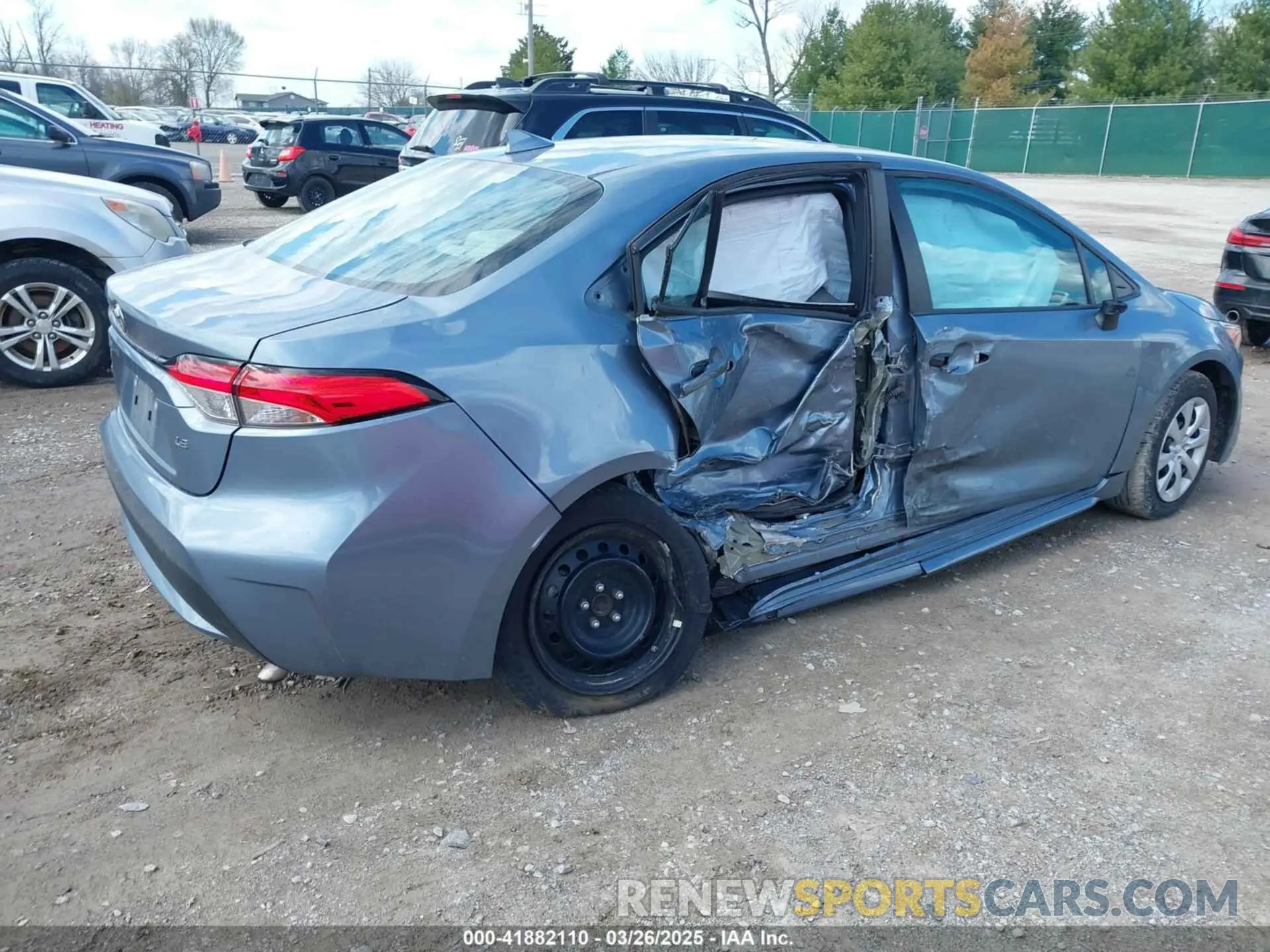4 fotografías del automóvil dañado 5YFEPMAE9MP230411 TOYOTA COROLLA 2021