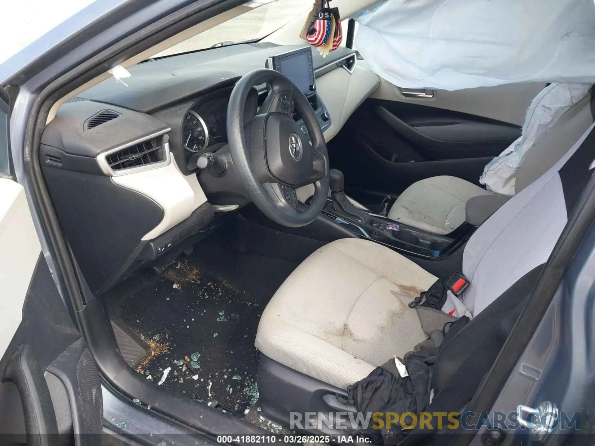 5 fotografías del automóvil dañado 5YFEPMAE9MP230411 TOYOTA COROLLA 2021