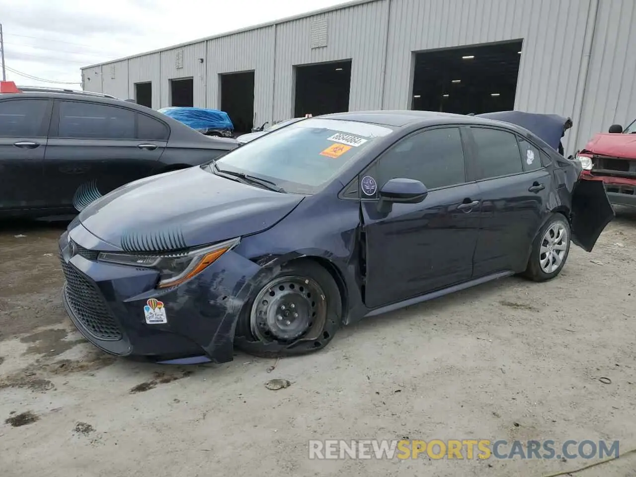 1 fotografías del automóvil dañado 5YFEPMAE9MP249816 TOYOTA COROLLA 2021