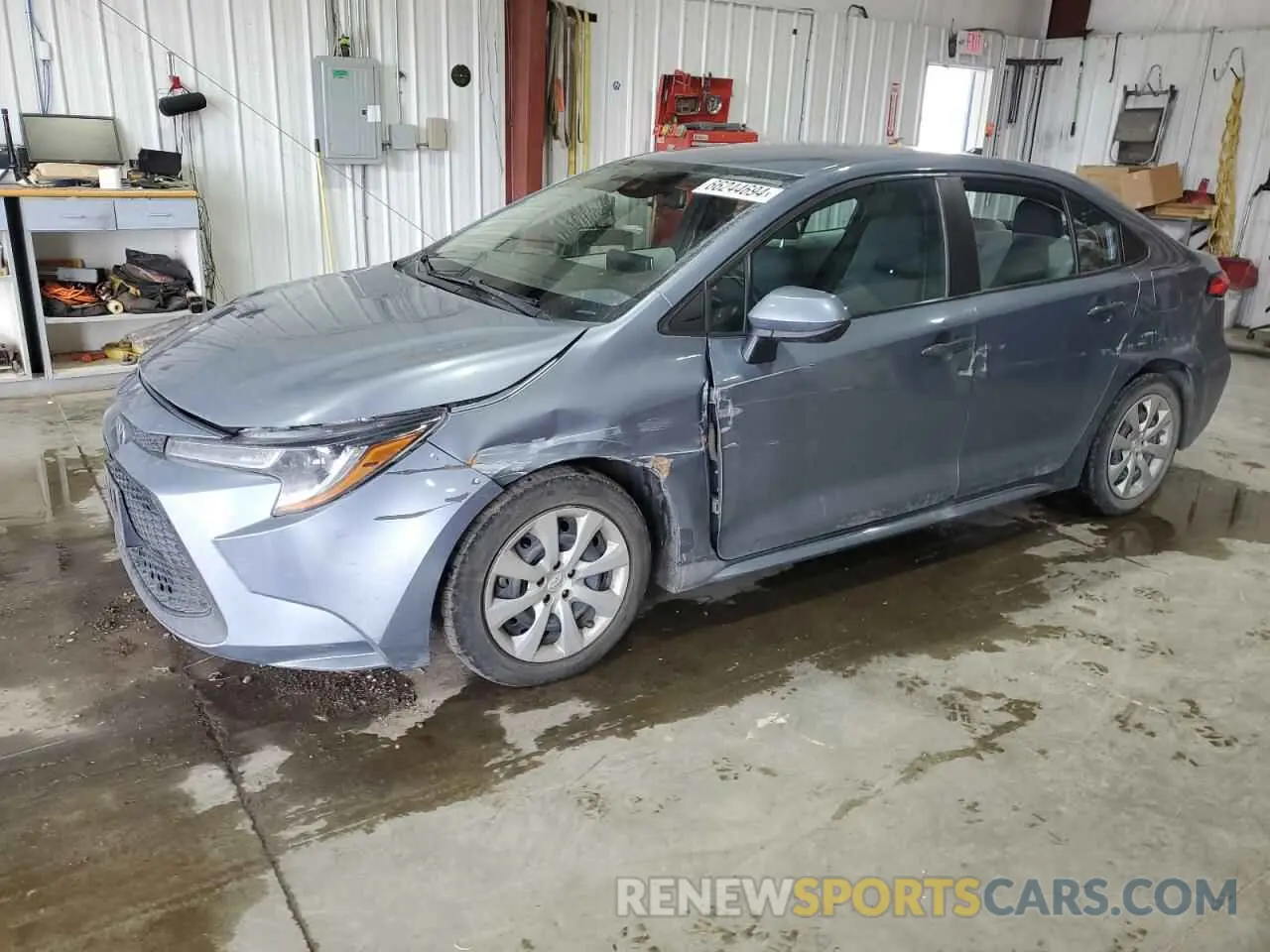1 fotografías del automóvil dañado 5YFEPMAE9MP255938 TOYOTA COROLLA 2021