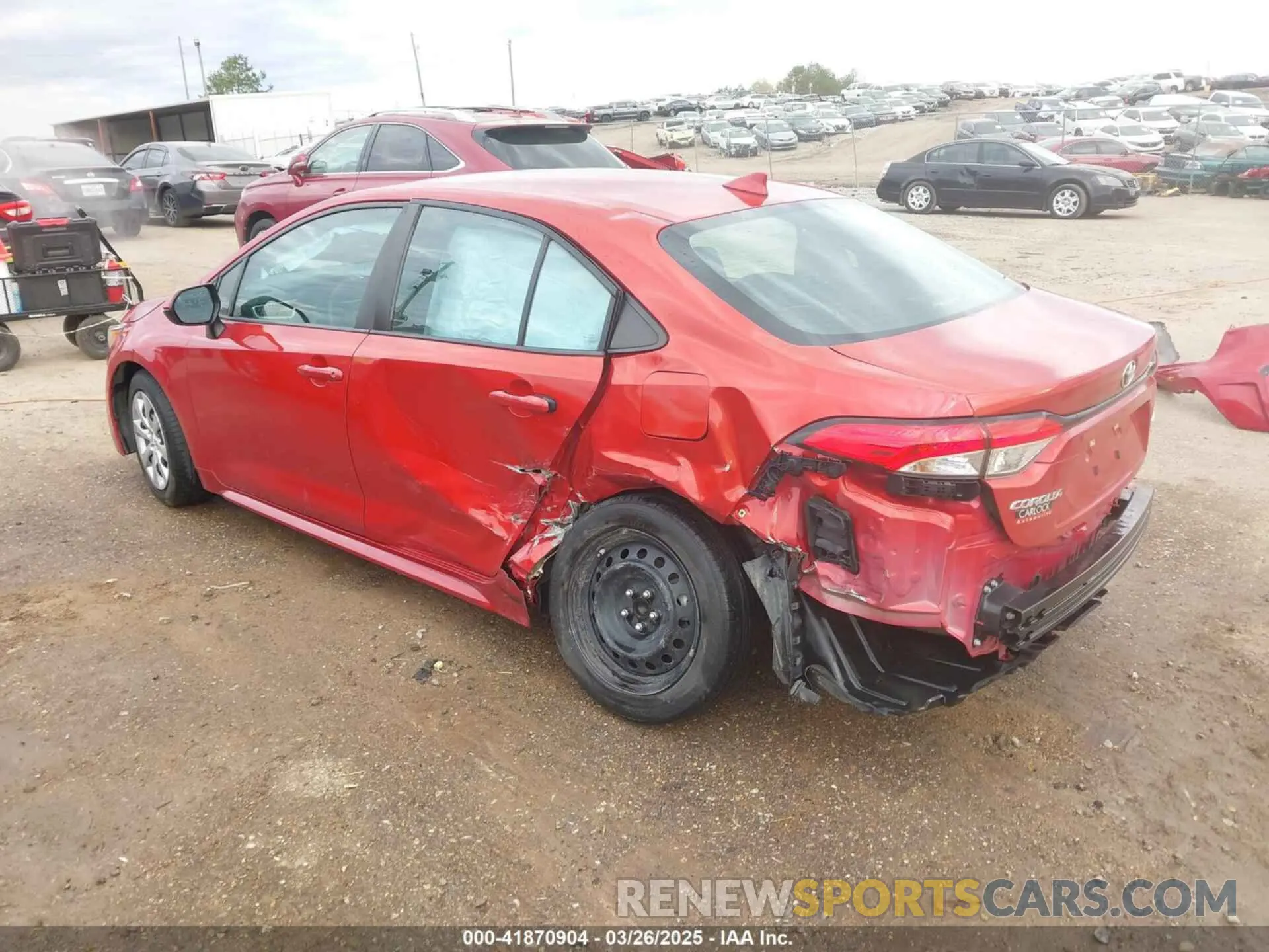 6 fotografías del automóvil dañado 5YFEPMAEXMP147134 TOYOTA COROLLA 2021