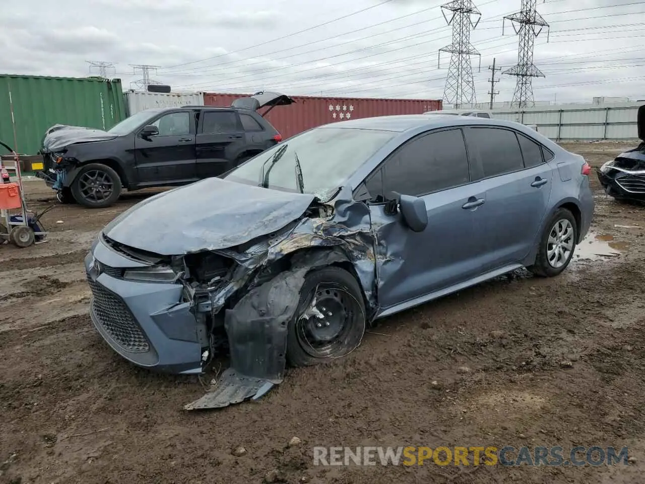 1 fotografías del automóvil dañado 5YFEPMAEXMP164564 TOYOTA COROLLA 2021