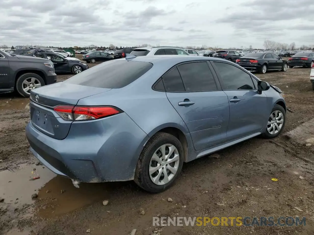 3 fotografías del automóvil dañado 5YFEPMAEXMP164564 TOYOTA COROLLA 2021