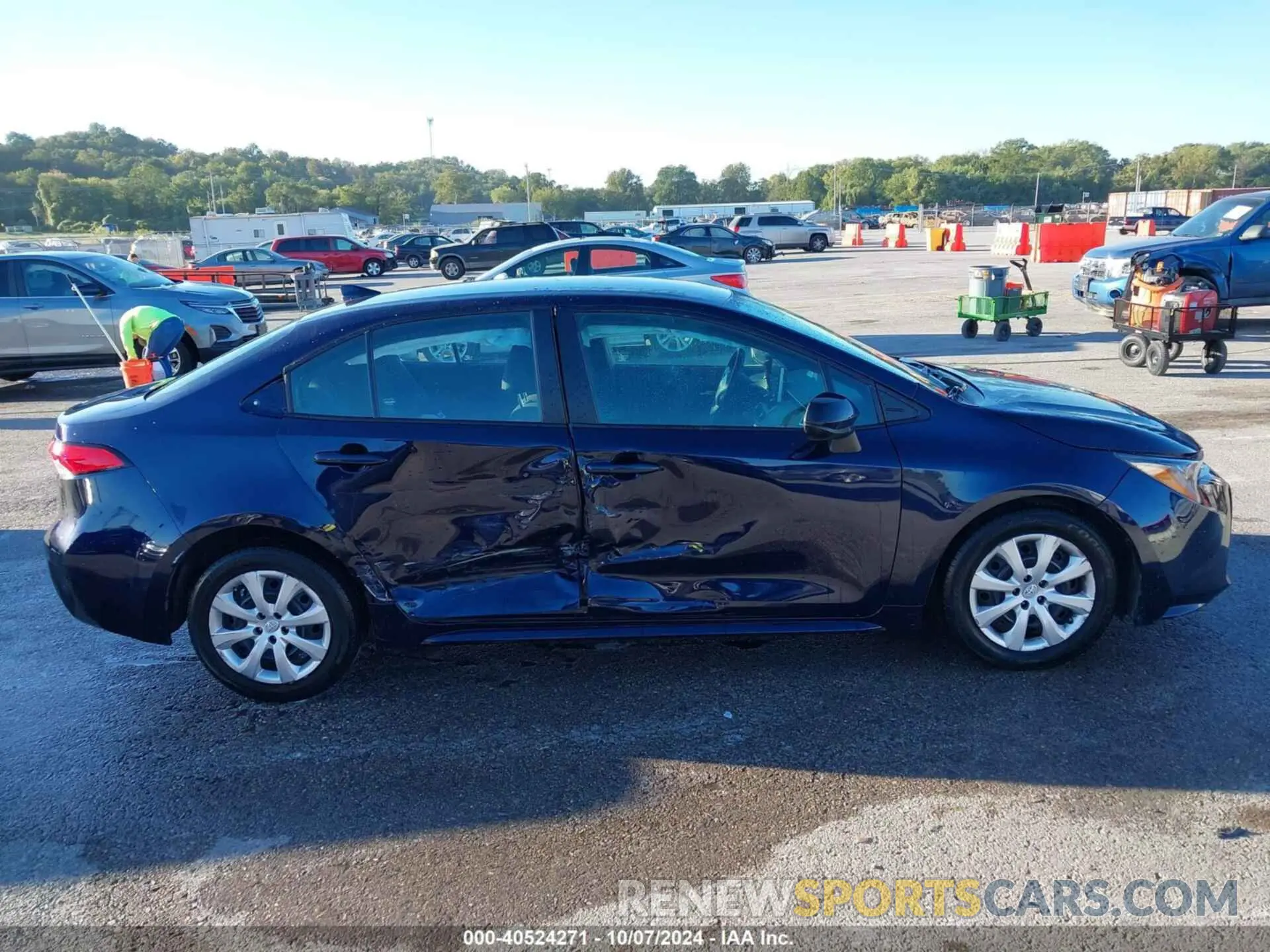 13 fotografías del automóvil dañado 5YFEPMAEXMP179291 TOYOTA COROLLA 2021