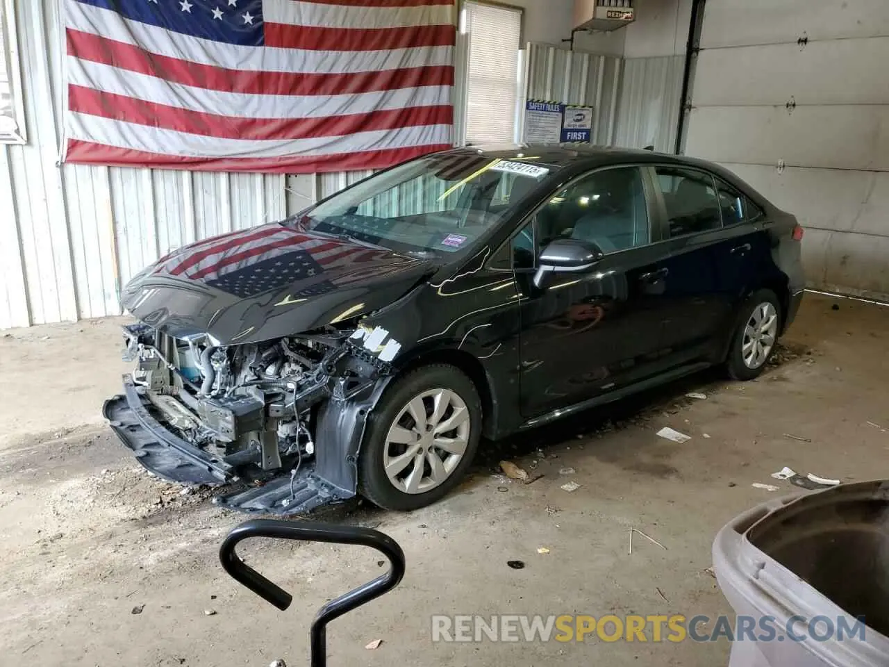 1 fotografías del automóvil dañado 5YFEPMAEXMP186919 TOYOTA COROLLA 2021