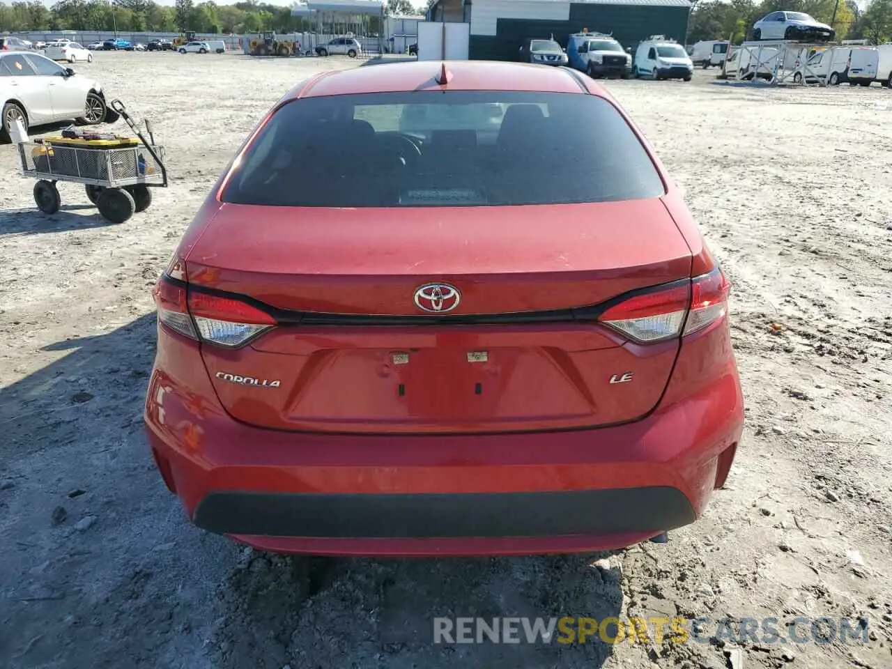 6 fotografías del automóvil dañado 5YFEPMAEXMP191196 TOYOTA COROLLA 2021