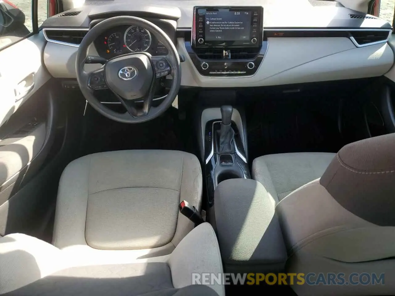 8 fotografías del automóvil dañado 5YFEPMAEXMP191196 TOYOTA COROLLA 2021