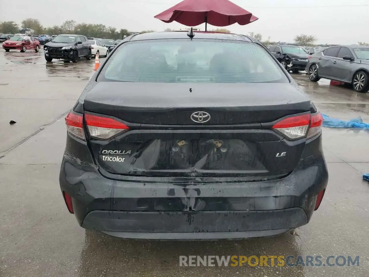 6 fotografías del automóvil dañado 5YFEPMAEXMP192784 TOYOTA COROLLA 2021