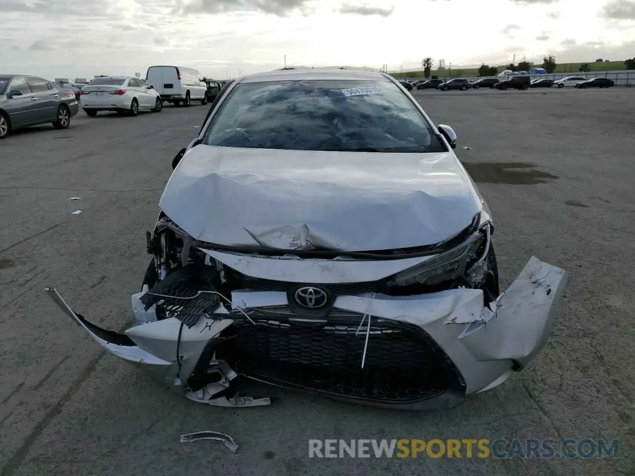 5 fotografías del automóvil dañado 5YFEPMAEXMP193451 TOYOTA COROLLA 2021