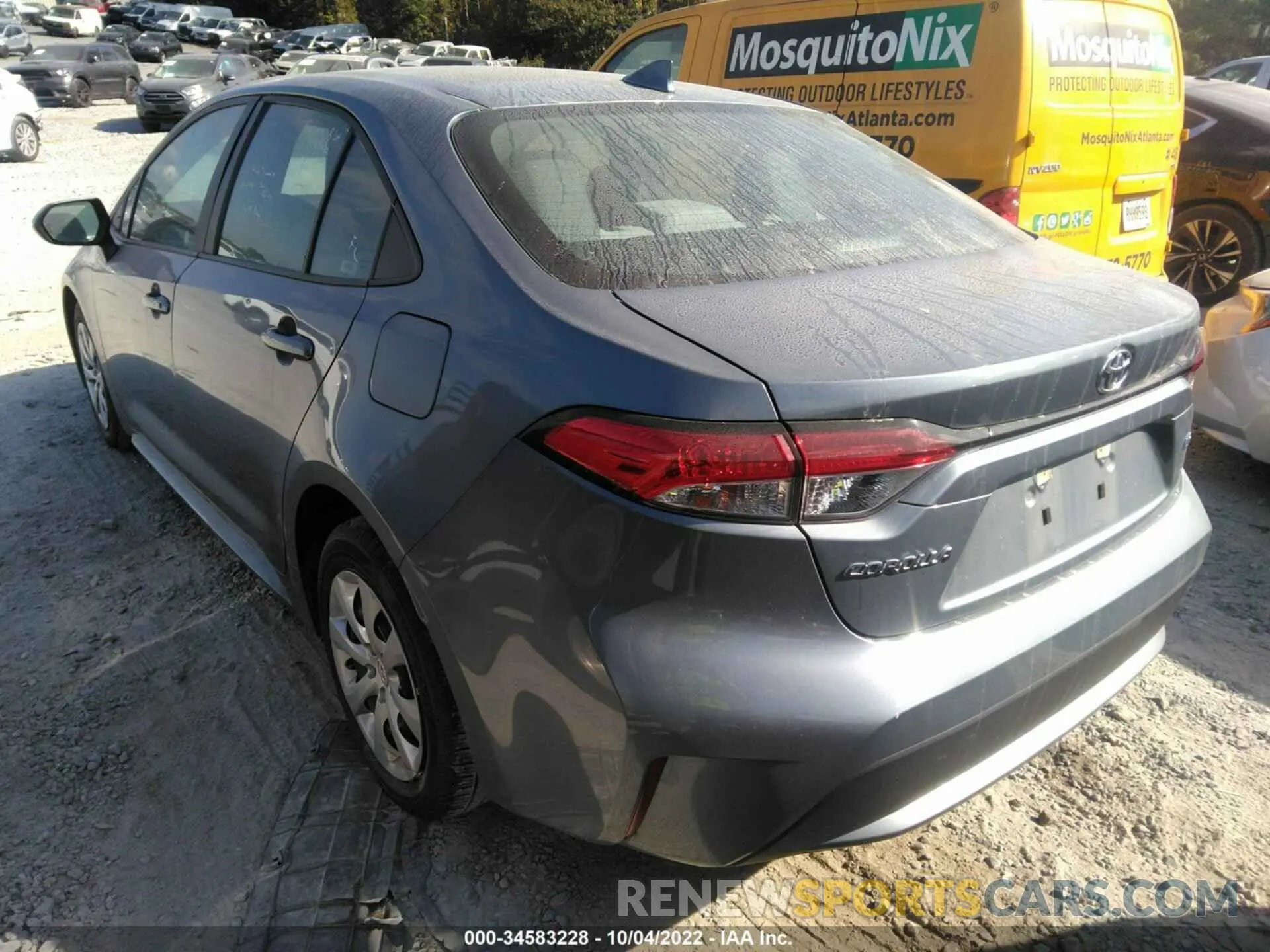3 fotografías del automóvil dañado 5YFEPMAEXMP199279 TOYOTA COROLLA 2021