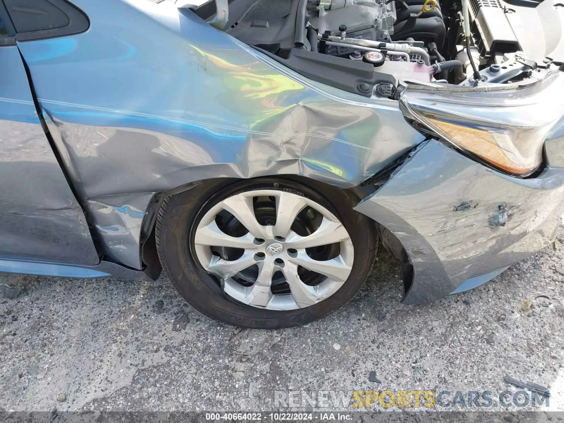 6 fotografías del automóvil dañado 5YFEPMAEXMP199413 TOYOTA COROLLA 2021