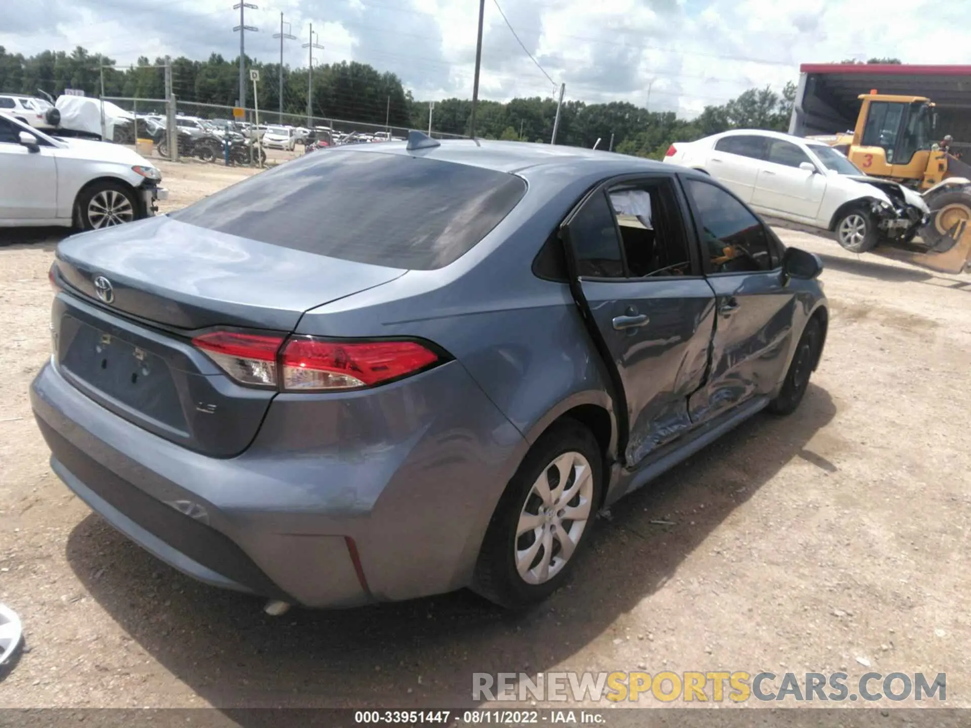 4 fotografías del automóvil dañado 5YFEPMAEXMP202598 TOYOTA COROLLA 2021