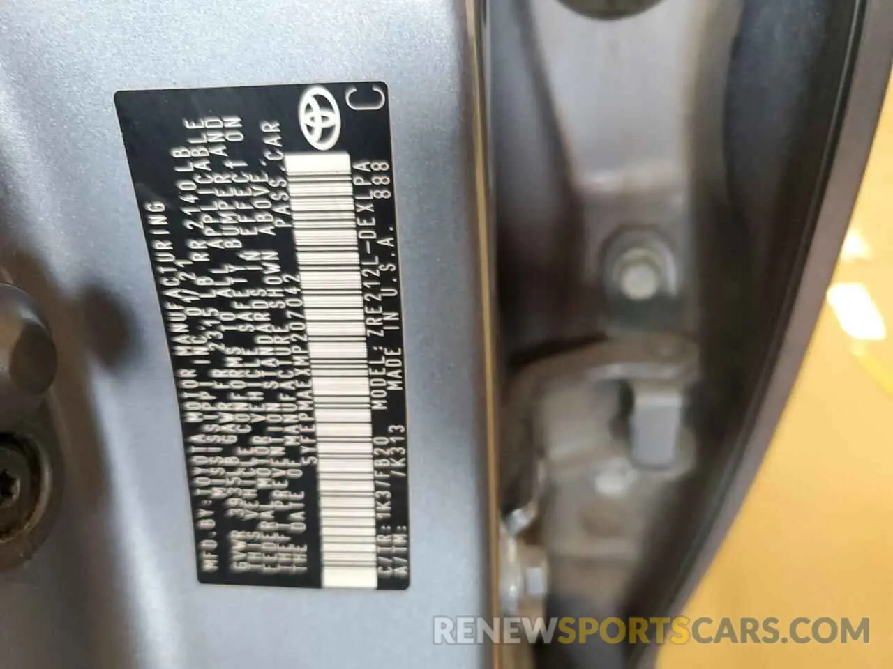 13 fotografías del automóvil dañado 5YFEPMAEXMP207042 TOYOTA COROLLA 2021