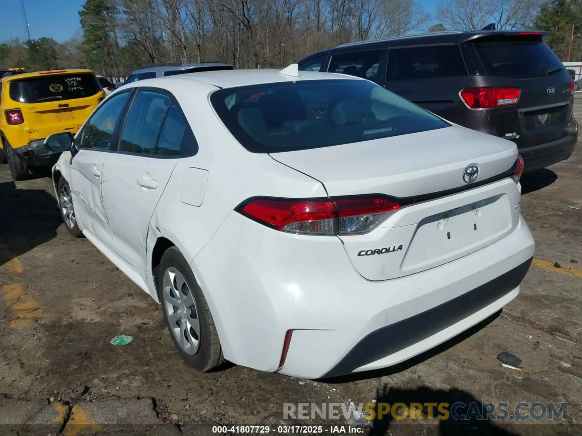 3 fotografías del automóvil dañado 5YFEPMAEXMP218008 TOYOTA COROLLA 2021