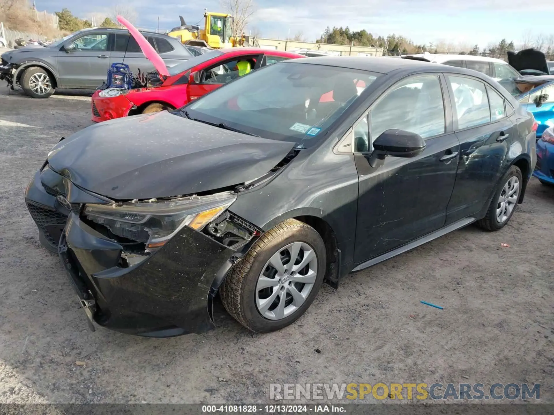 2 fotografías del automóvil dañado 5YFEPMAEXMP218168 TOYOTA COROLLA 2021