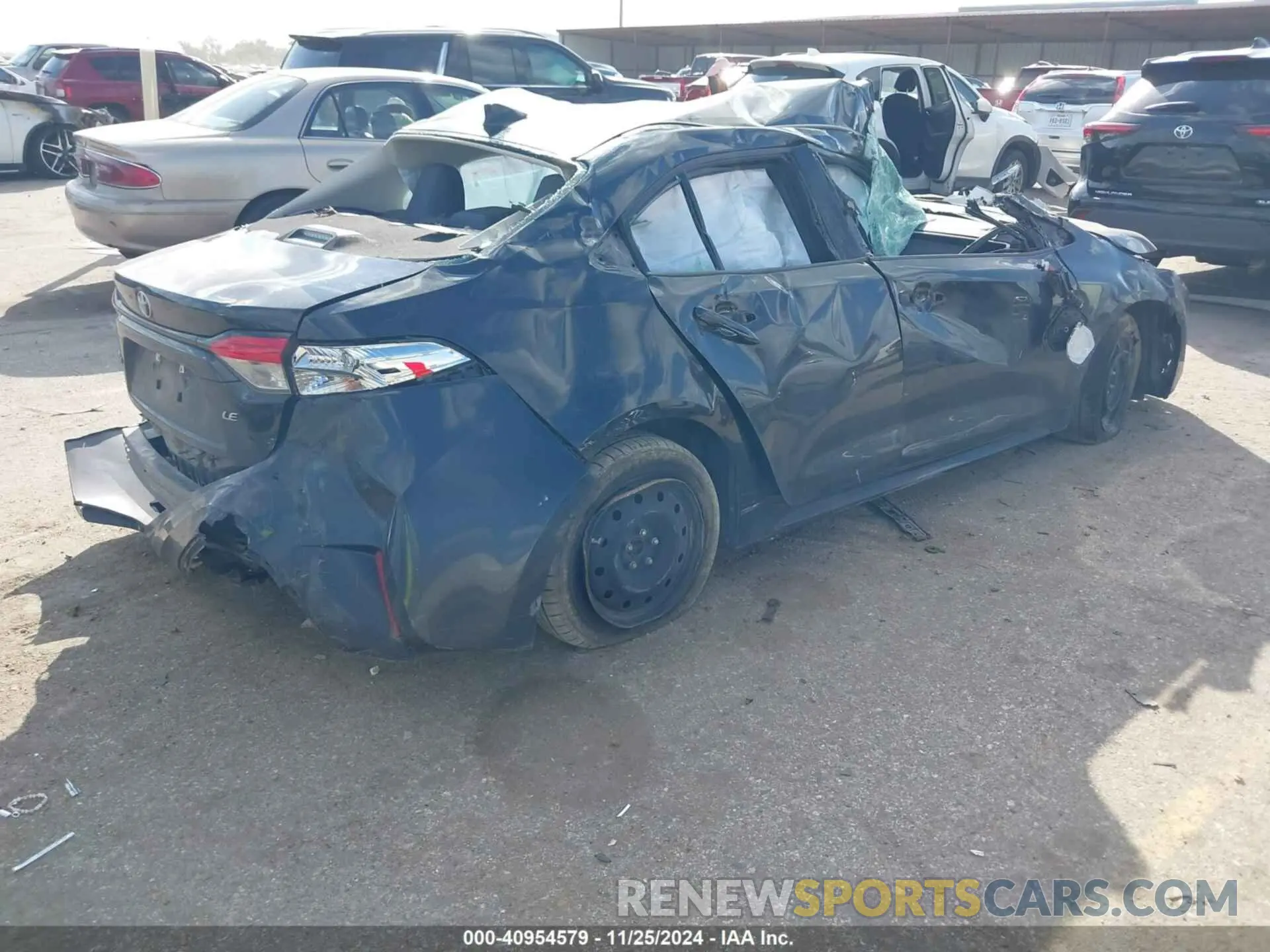 4 fotografías del automóvil dañado 5YFEPMAEXMP219630 TOYOTA COROLLA 2021