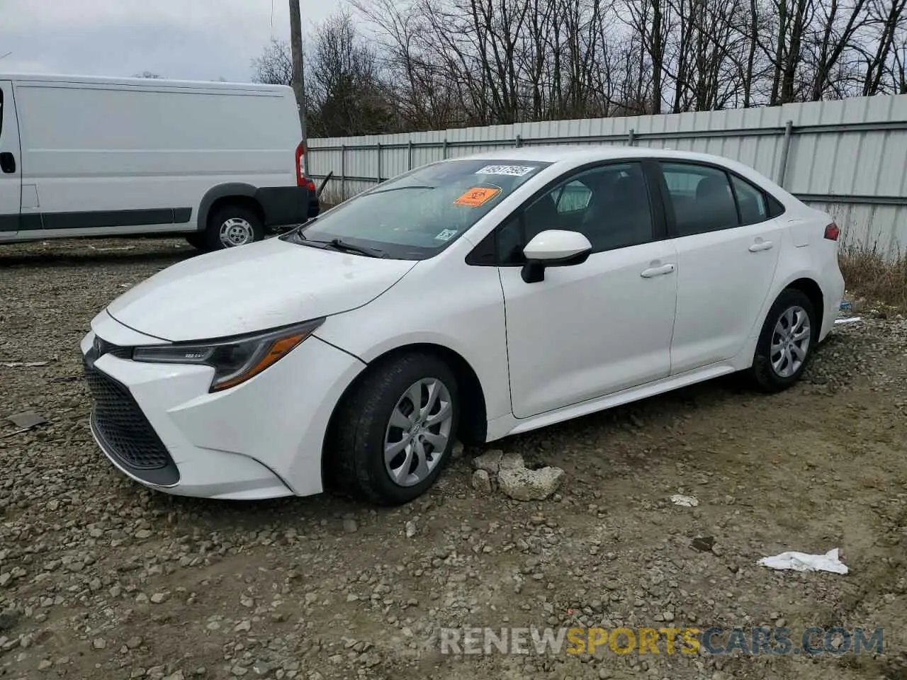1 fotografías del automóvil dañado 5YFEPMAEXMP220387 TOYOTA COROLLA 2021