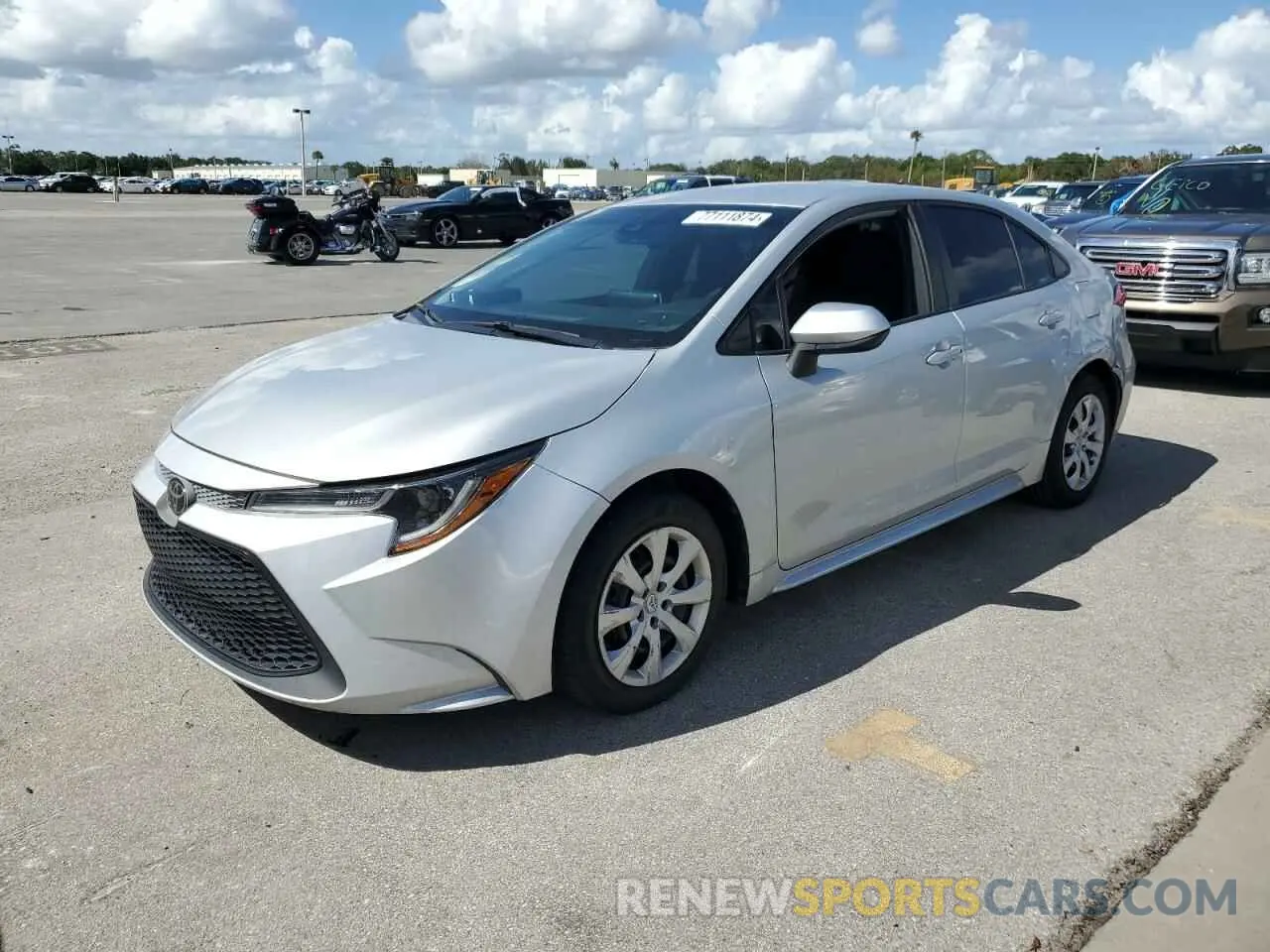 1 fotografías del automóvil dañado 5YFEPMAEXMP225038 TOYOTA COROLLA 2021
