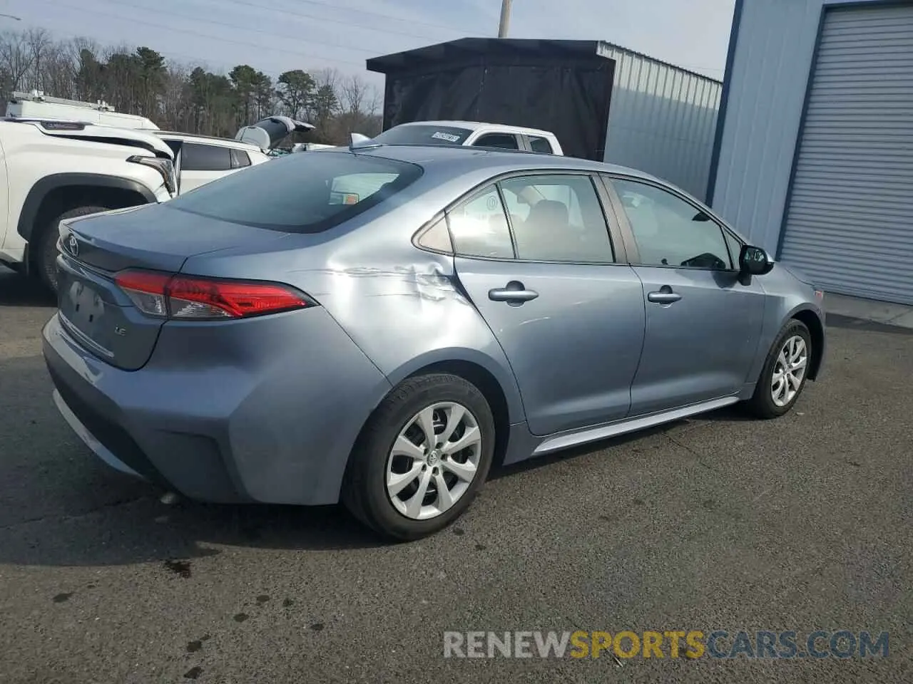3 fotografías del automóvil dañado 5YFEPMAEXMP232507 TOYOTA COROLLA 2021