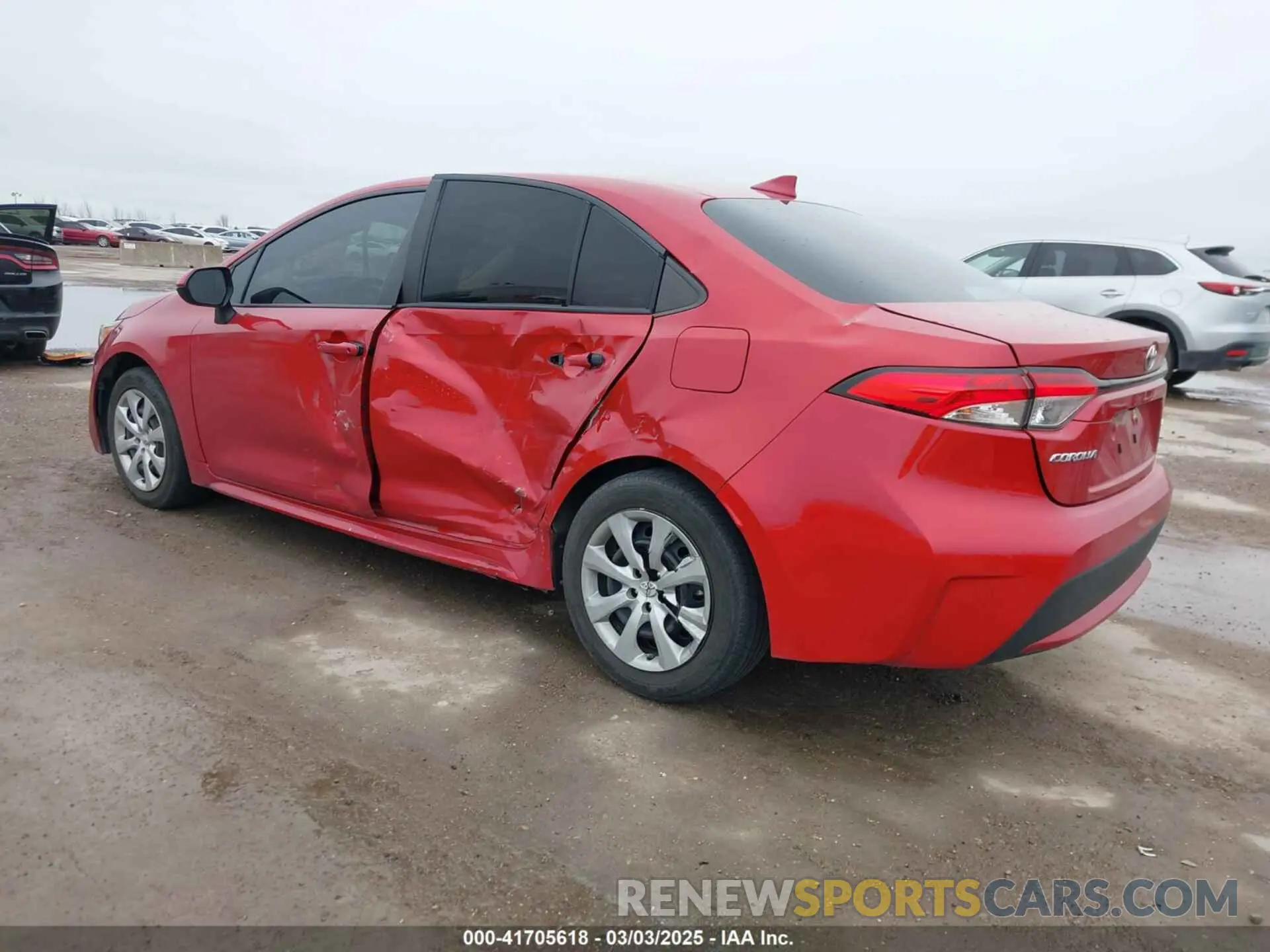 6 fotografías del automóvil dañado 5YFEPMAEXMP232958 TOYOTA COROLLA 2021