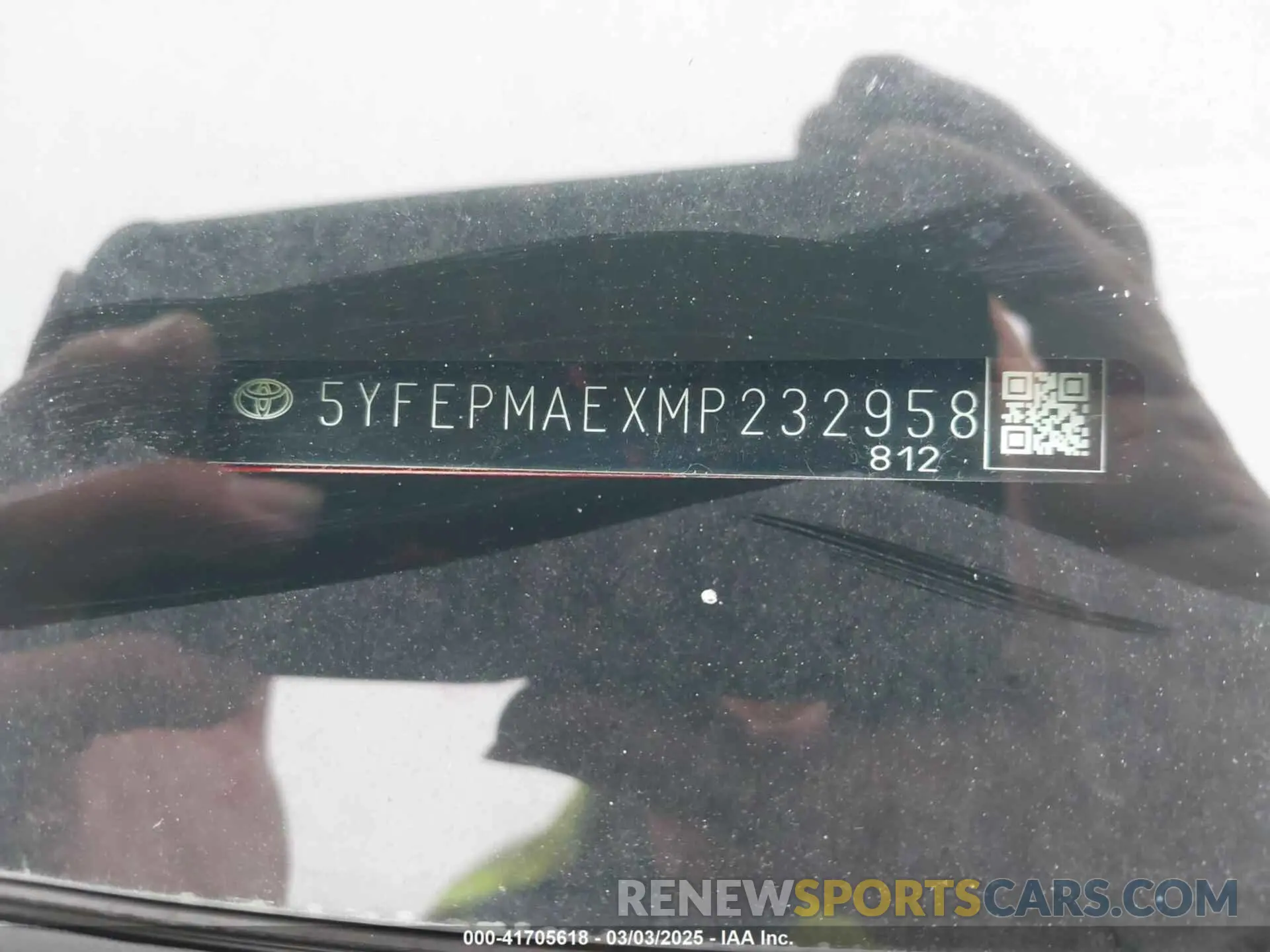 9 fotografías del automóvil dañado 5YFEPMAEXMP232958 TOYOTA COROLLA 2021