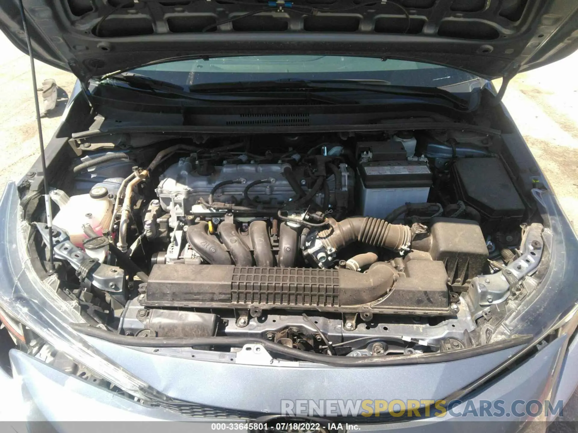 10 fotografías del automóvil dañado 5YFEPMAEXMP243636 TOYOTA COROLLA 2021