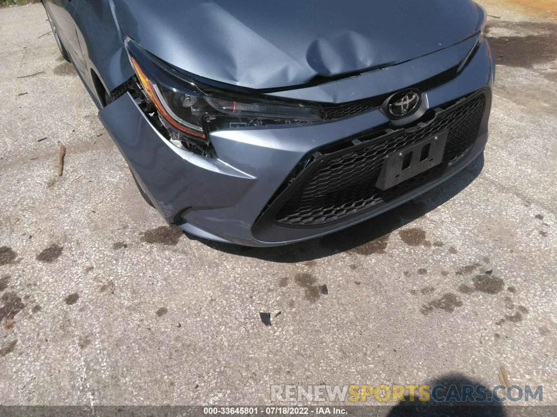 6 fotografías del automóvil dañado 5YFEPMAEXMP243636 TOYOTA COROLLA 2021