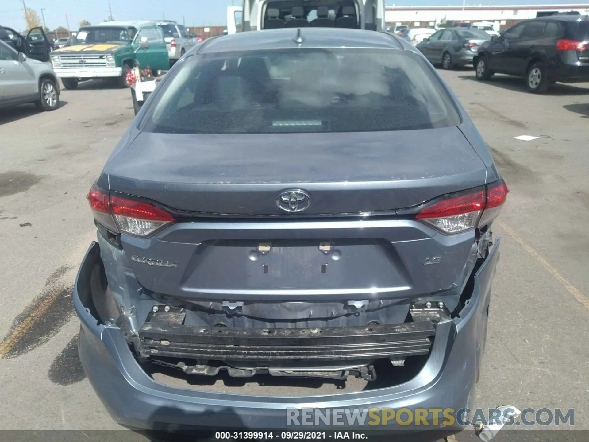 6 fotografías del automóvil dañado 5YFEPMAEXMP247122 TOYOTA COROLLA 2021
