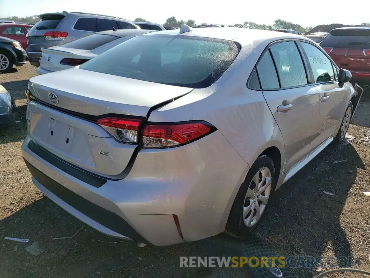 4 fotografías del automóvil dañado 5YFEPMAEXMP252420 TOYOTA COROLLA 2021