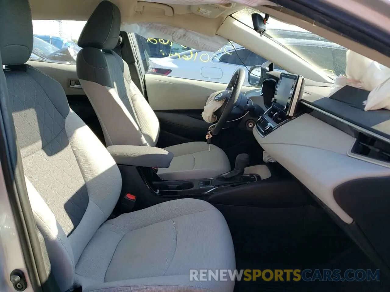 5 fotografías del automóvil dañado 5YFEPMAEXMP252420 TOYOTA COROLLA 2021