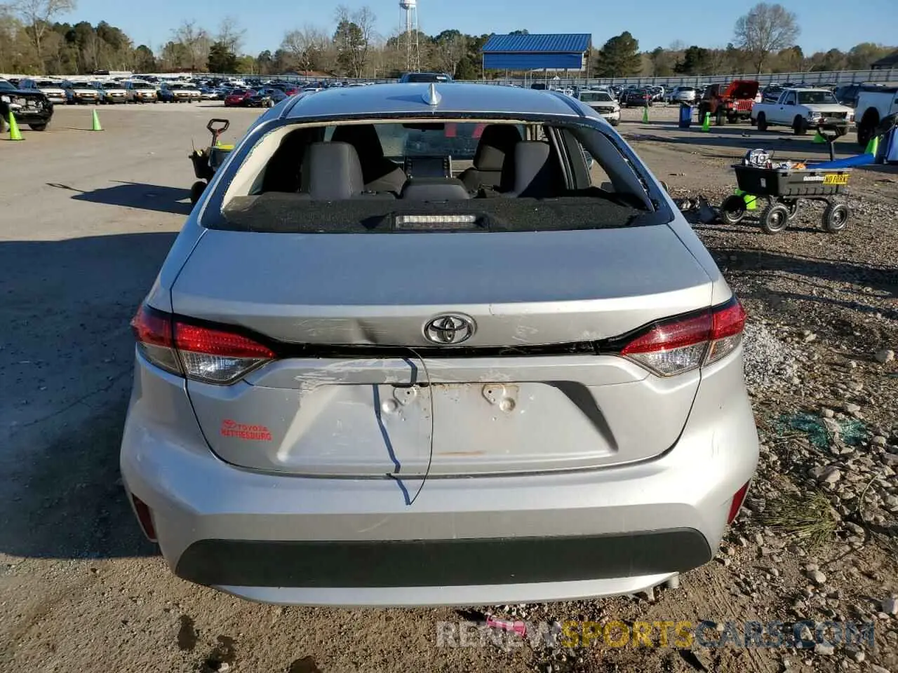 6 fotografías del automóvil dañado 5YFEPMAEXMP257147 TOYOTA COROLLA 2021