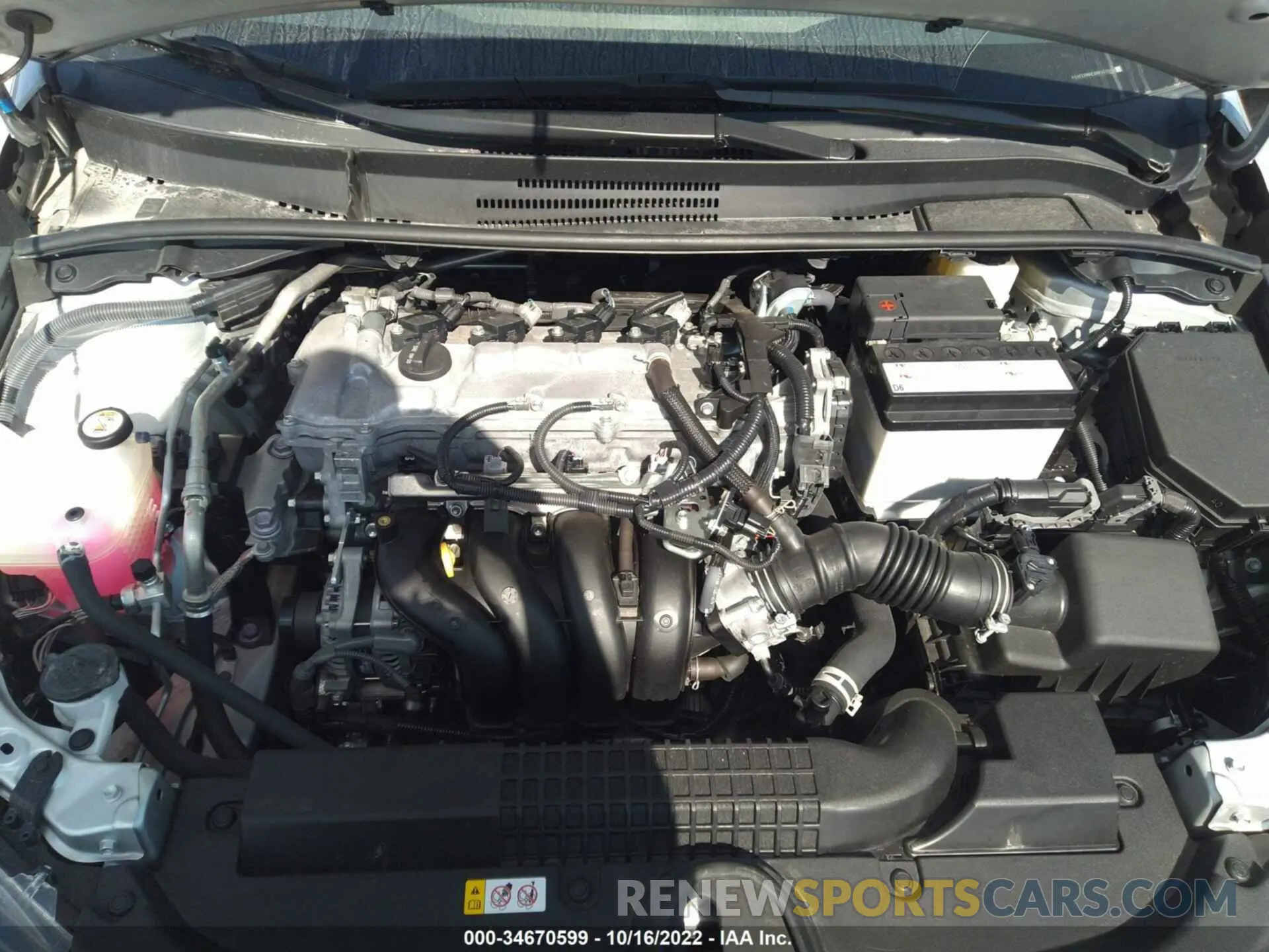 10 fotografías del automóvil dañado 5YFEPMAEXMP259559 TOYOTA COROLLA 2021