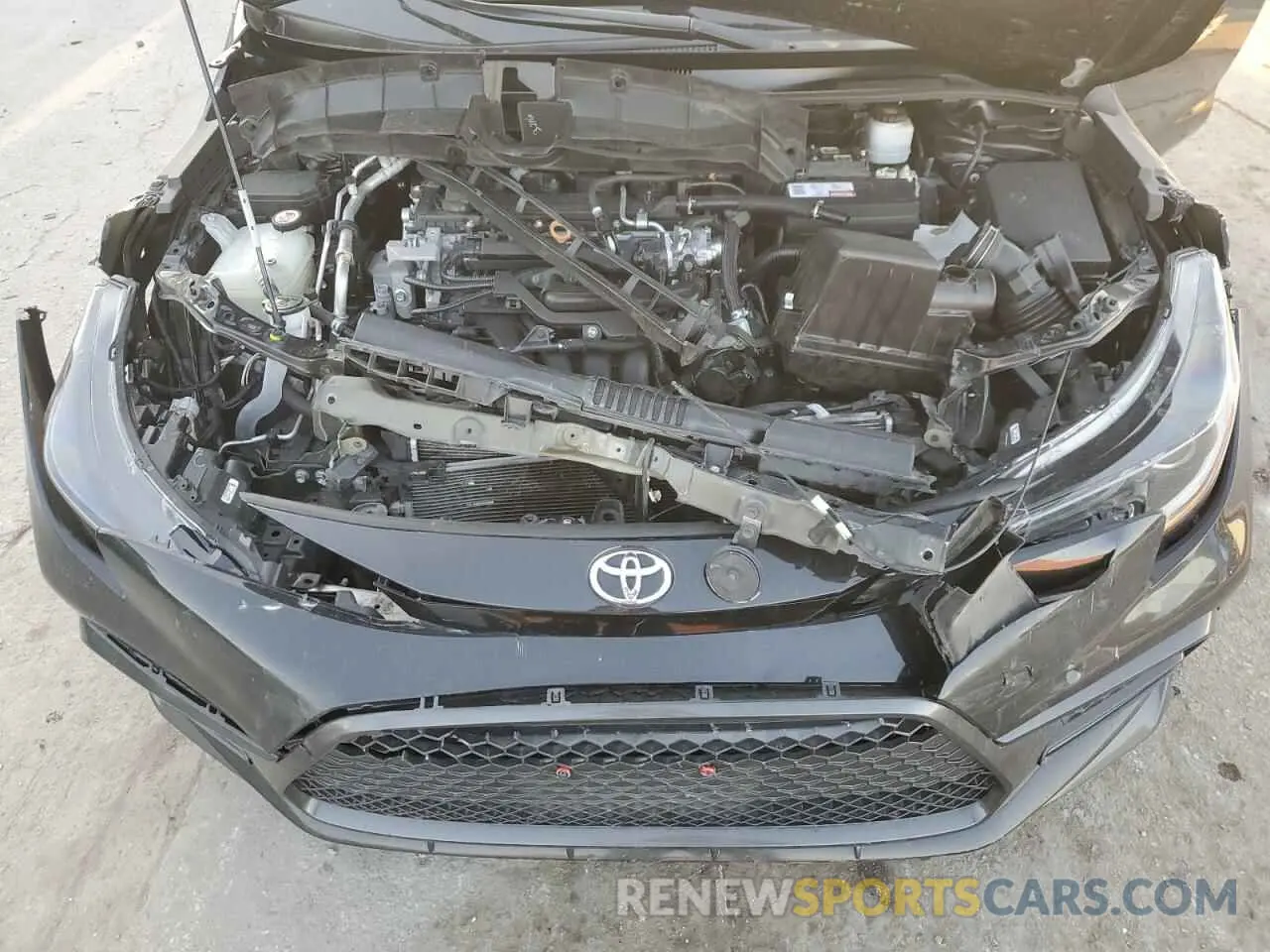 11 fotografías del automóvil dañado 5YFM4MCE1MP064256 TOYOTA COROLLA 2021
