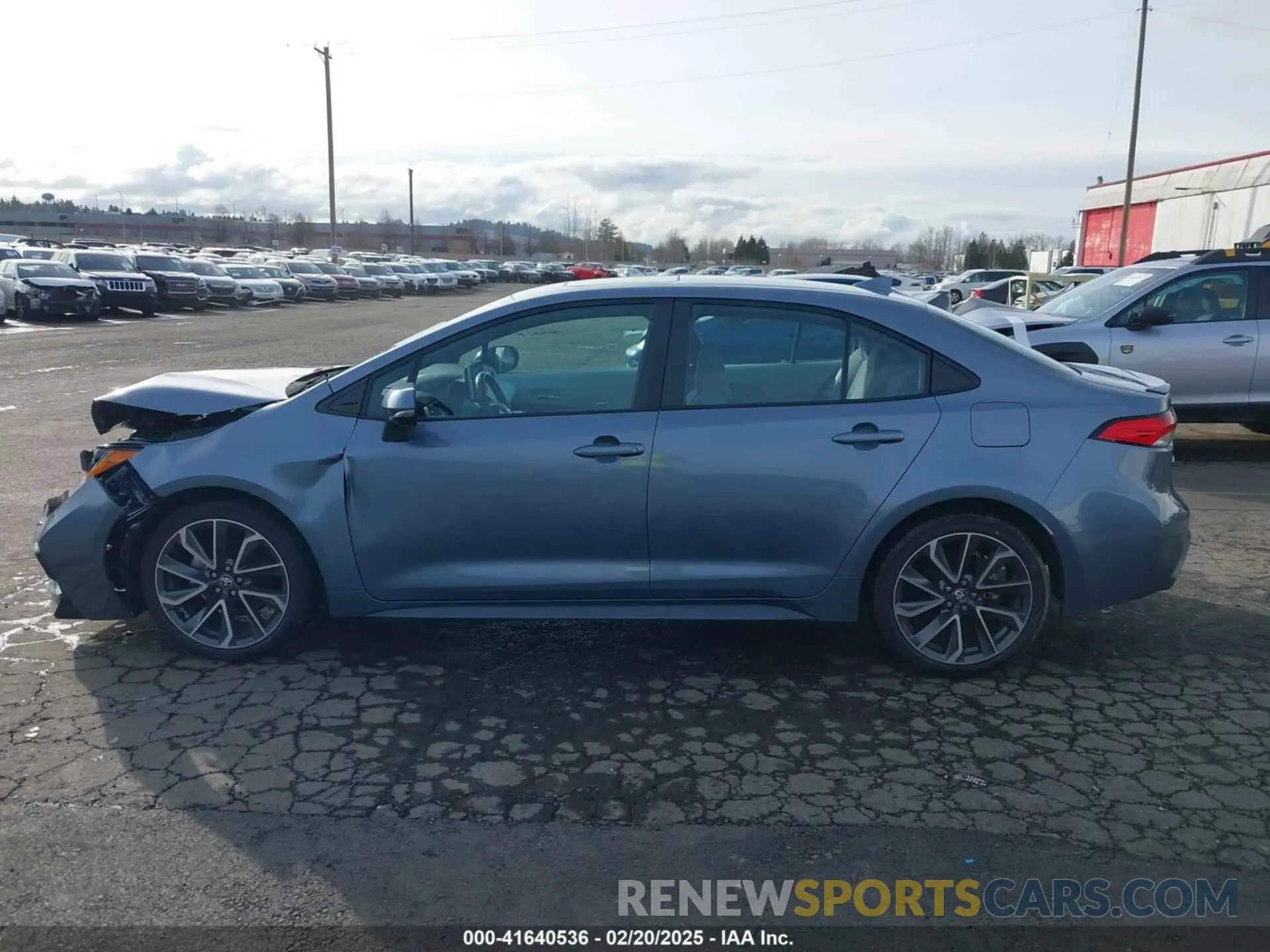 14 fotografías del automóvil dañado 5YFM4MCE1MP066007 TOYOTA COROLLA 2021