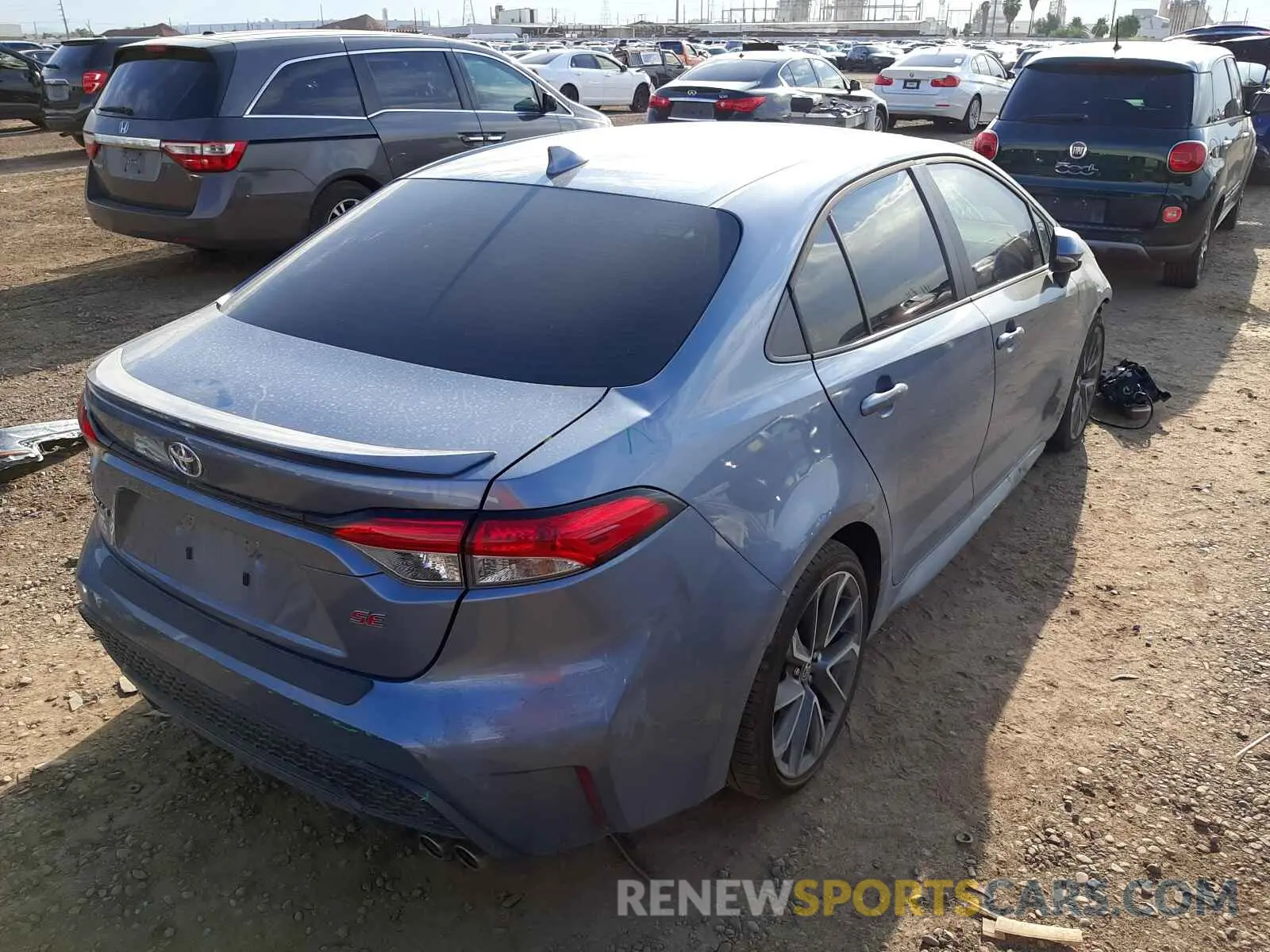 4 fotografías del automóvil dañado 5YFM4MCE6MP064754 TOYOTA COROLLA 2021