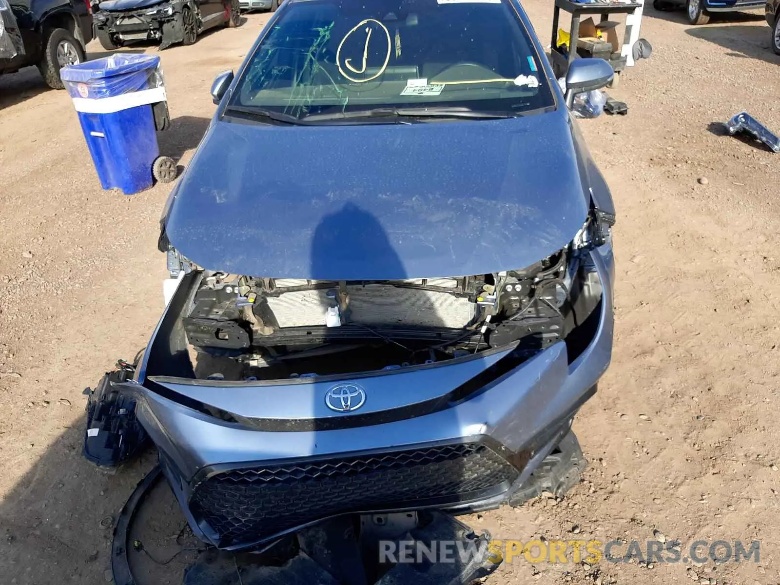 9 fotografías del automóvil dañado 5YFM4MCE6MP064754 TOYOTA COROLLA 2021