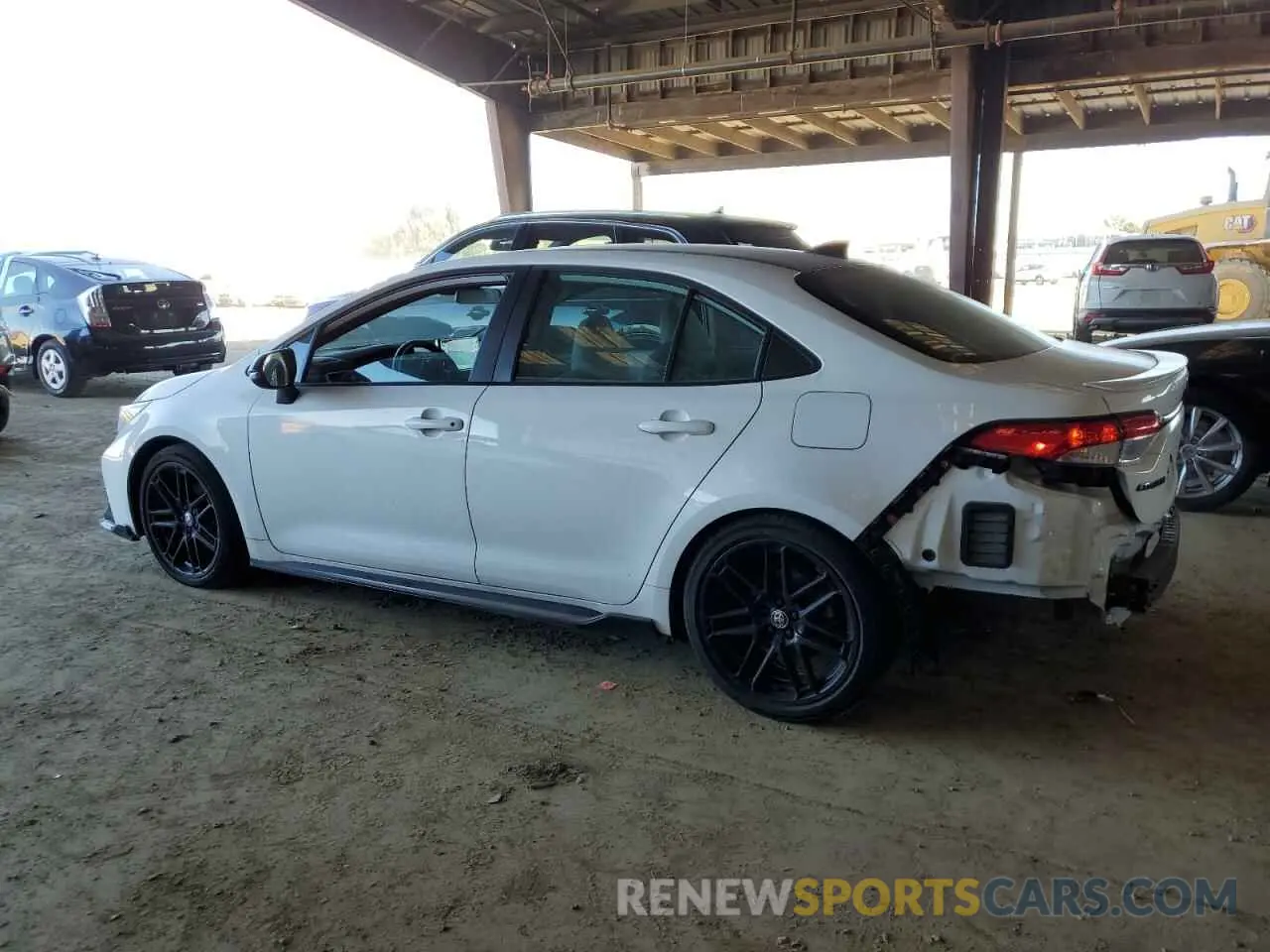 2 fotografías del automóvil dañado 5YFM4MCE8MP071382 TOYOTA COROLLA 2021