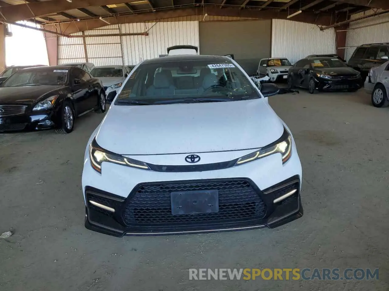 5 fotografías del automóvil dañado 5YFM4MCE8MP071382 TOYOTA COROLLA 2021