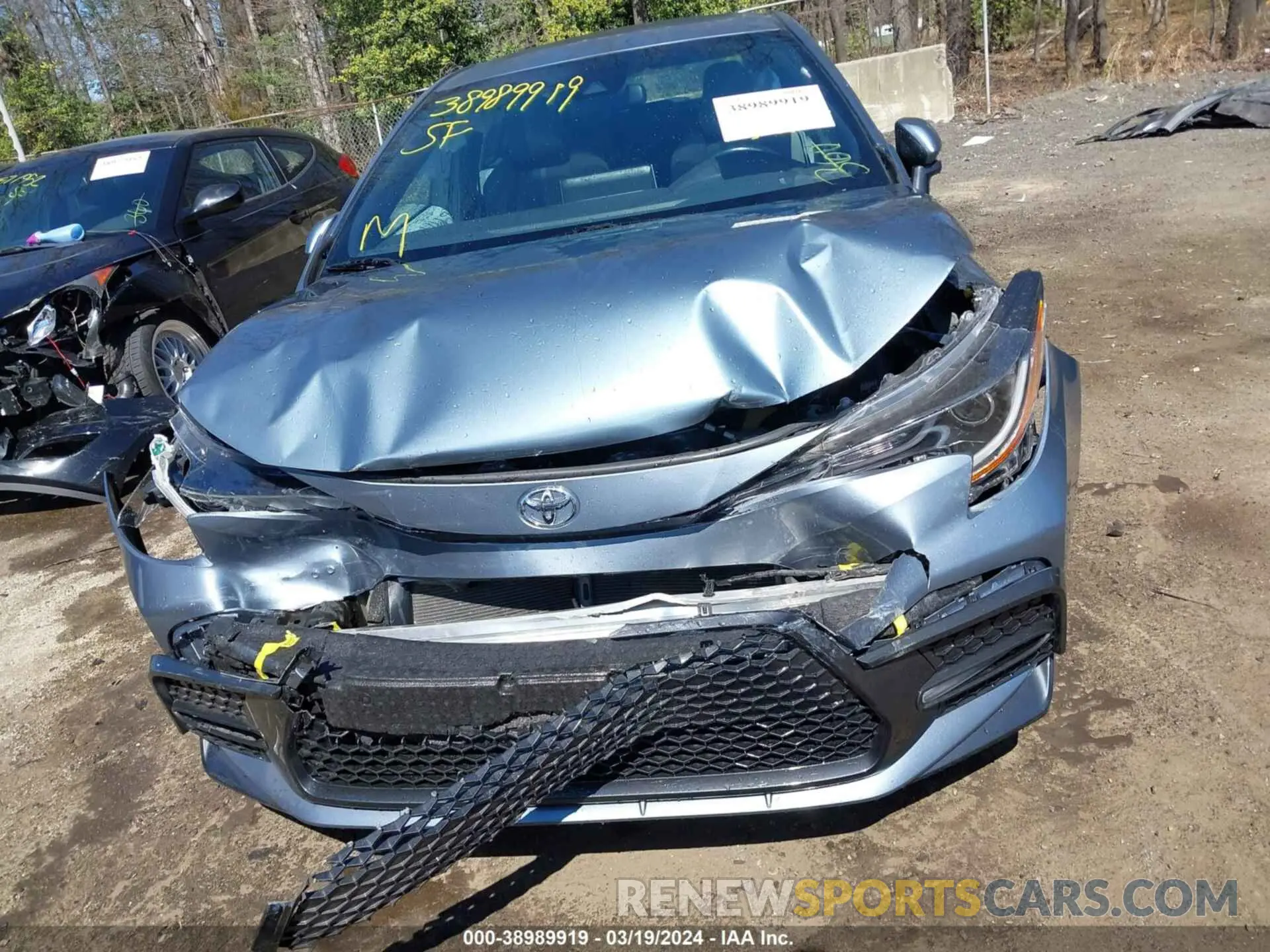 12 fotografías del automóvil dañado 5YFP4MCE1MP060091 TOYOTA COROLLA 2021