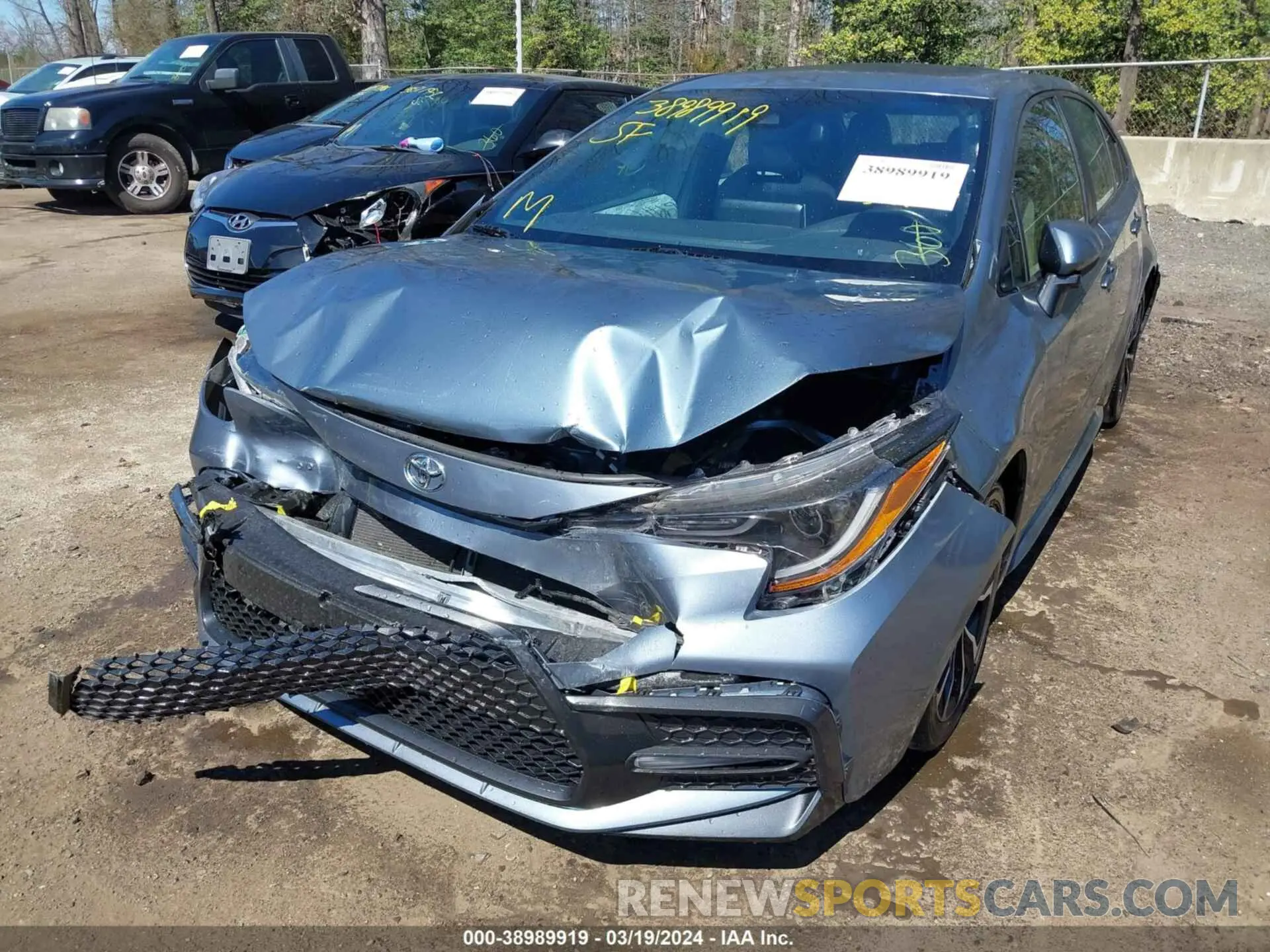 6 fotografías del automóvil dañado 5YFP4MCE1MP060091 TOYOTA COROLLA 2021