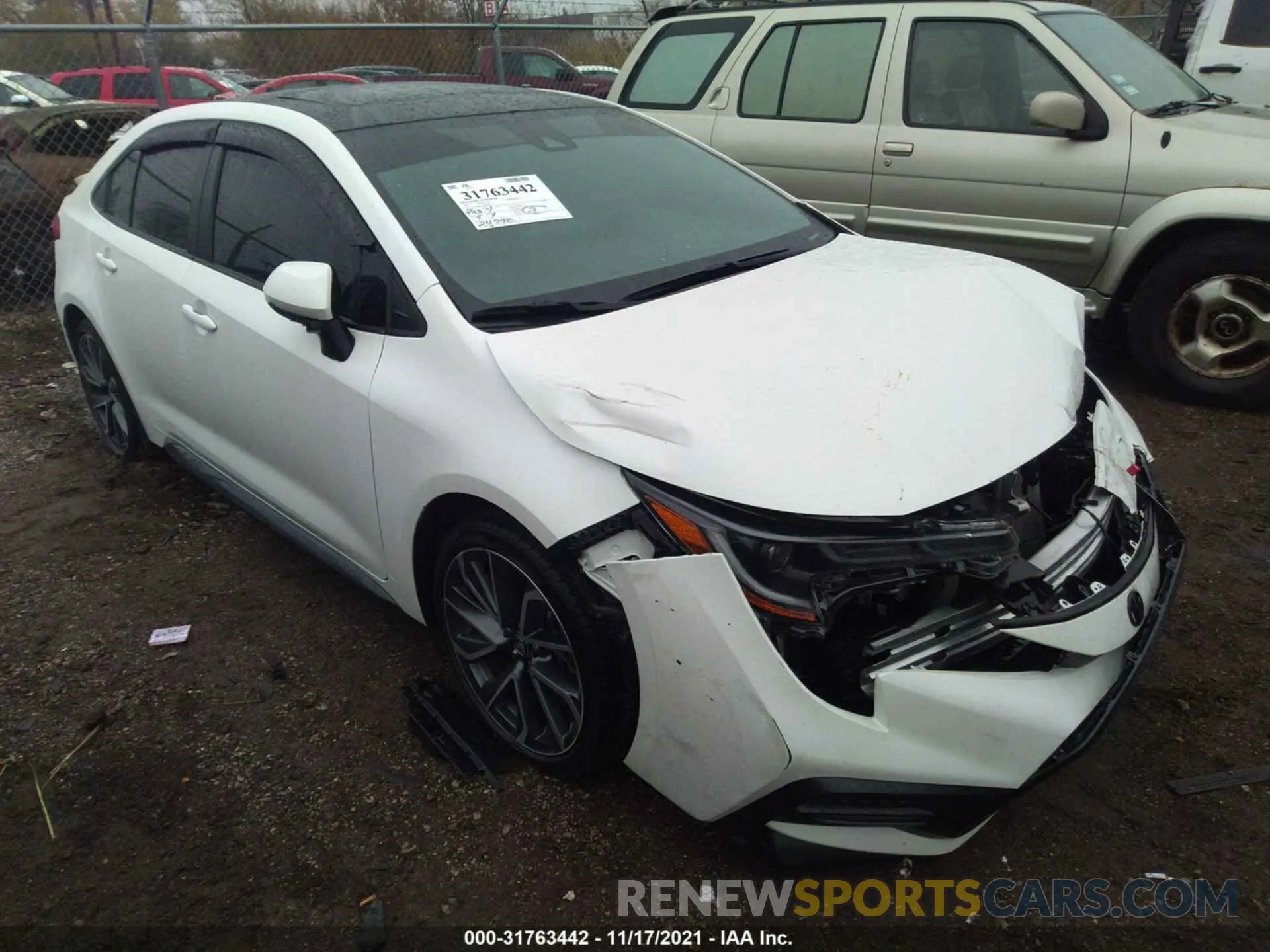 1 fotografías del automóvil dañado 5YFP4MCE3MP069195 TOYOTA COROLLA 2021