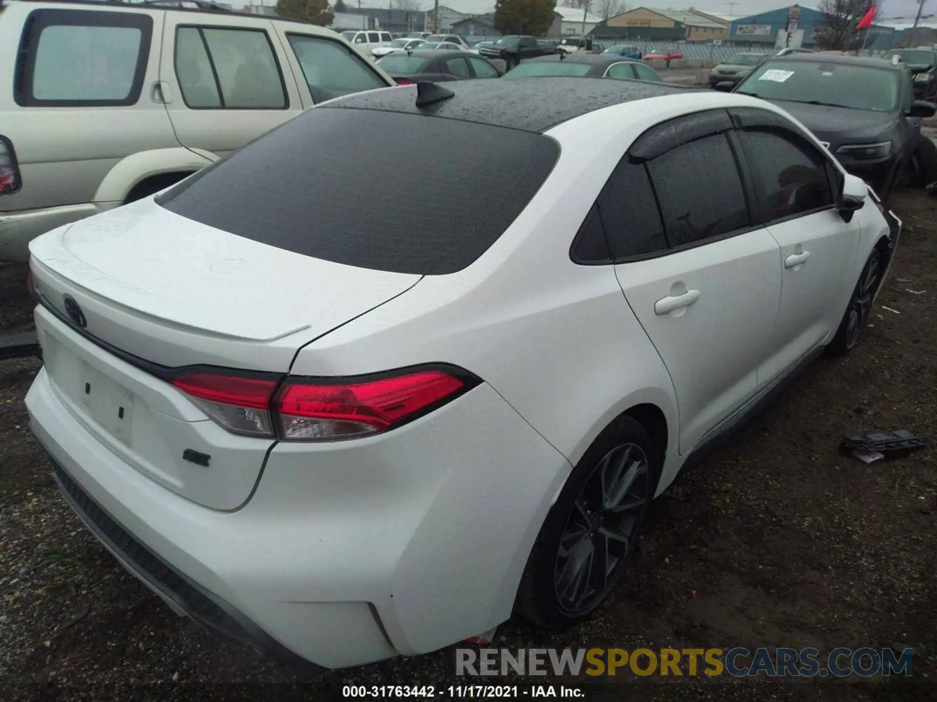 4 fotografías del automóvil dañado 5YFP4MCE3MP069195 TOYOTA COROLLA 2021