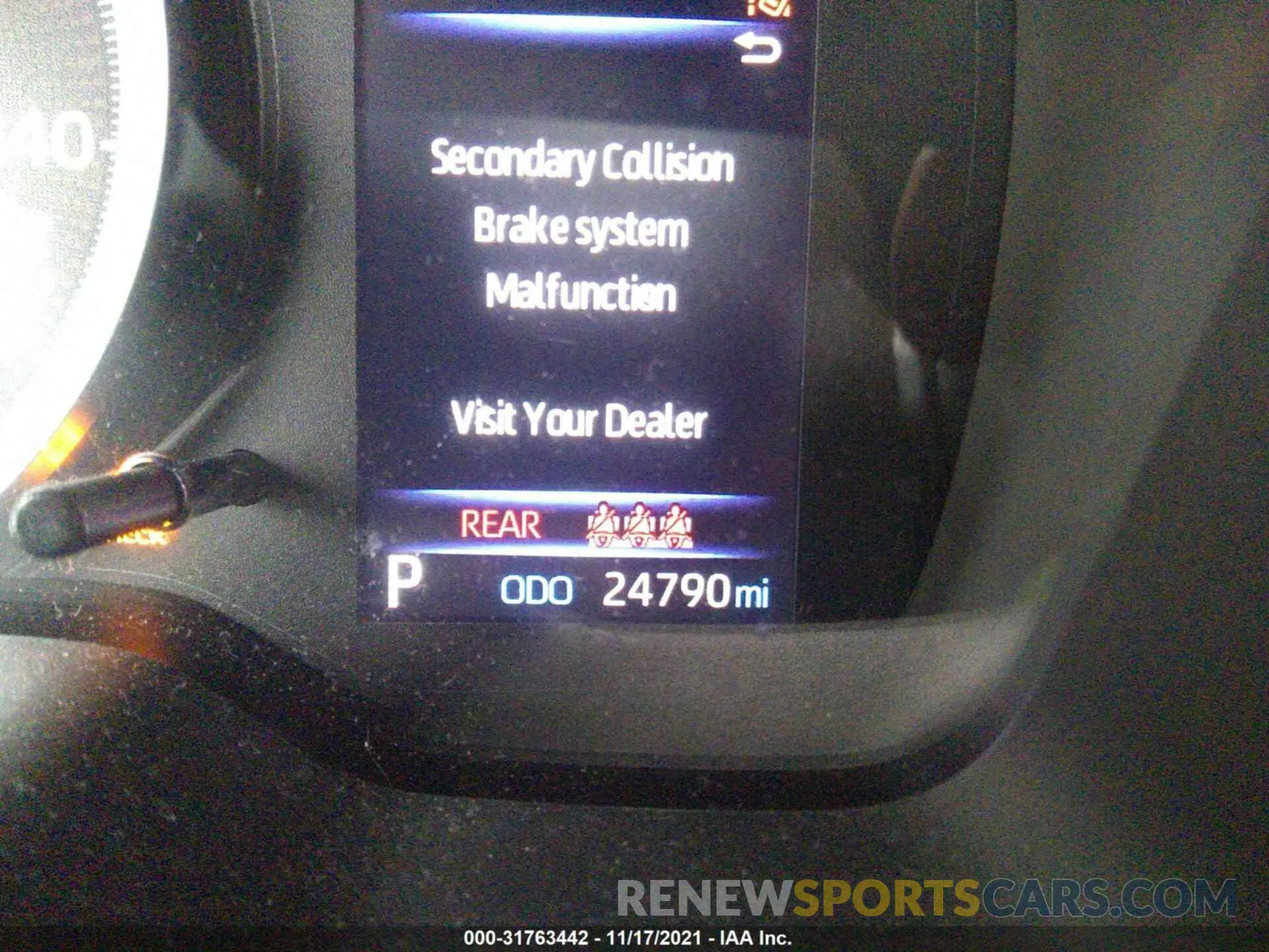 7 fotografías del automóvil dañado 5YFP4MCE3MP069195 TOYOTA COROLLA 2021