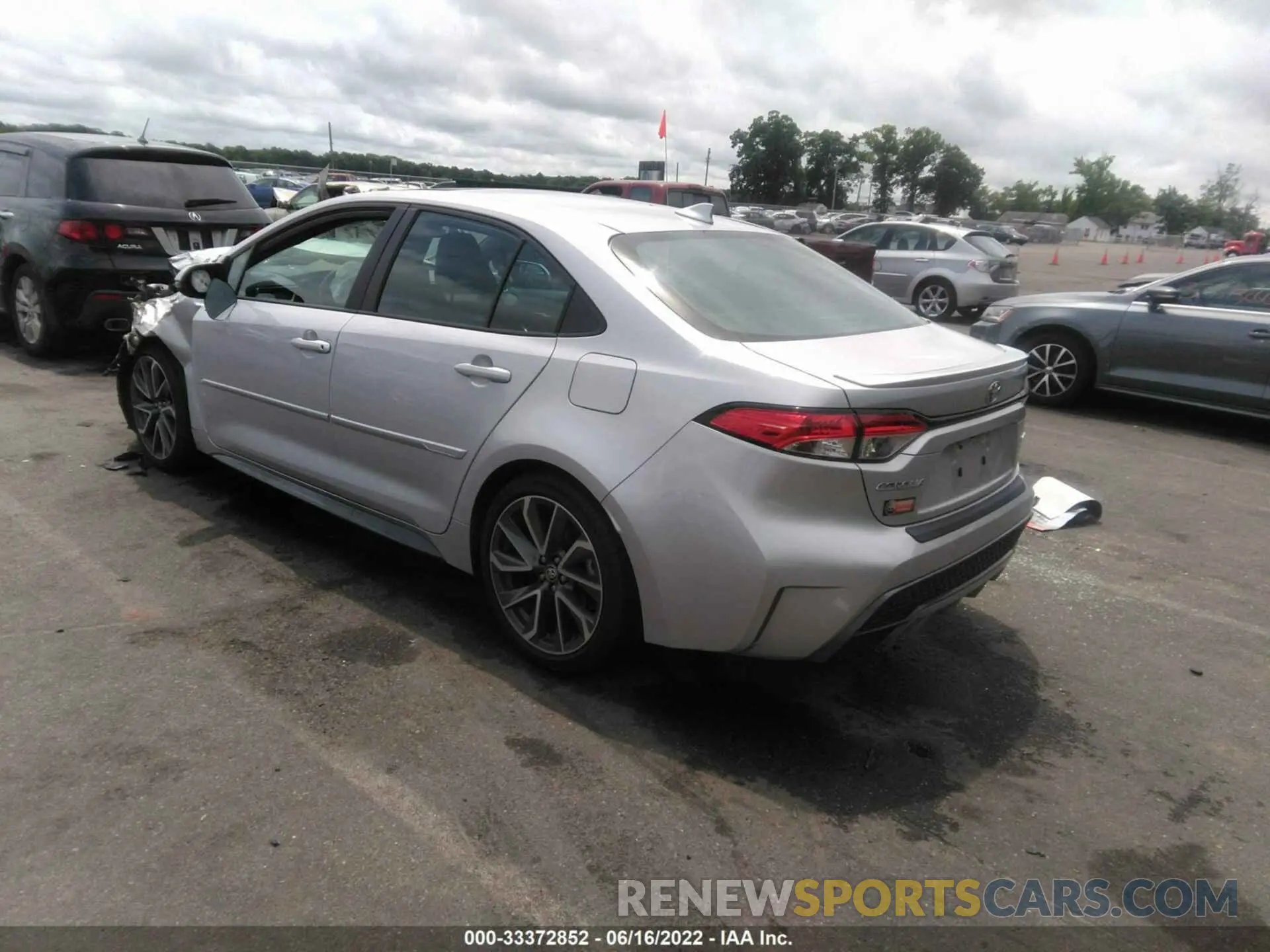 3 fotografías del automóvil dañado 5YFP4MCE5MP092459 TOYOTA COROLLA 2021