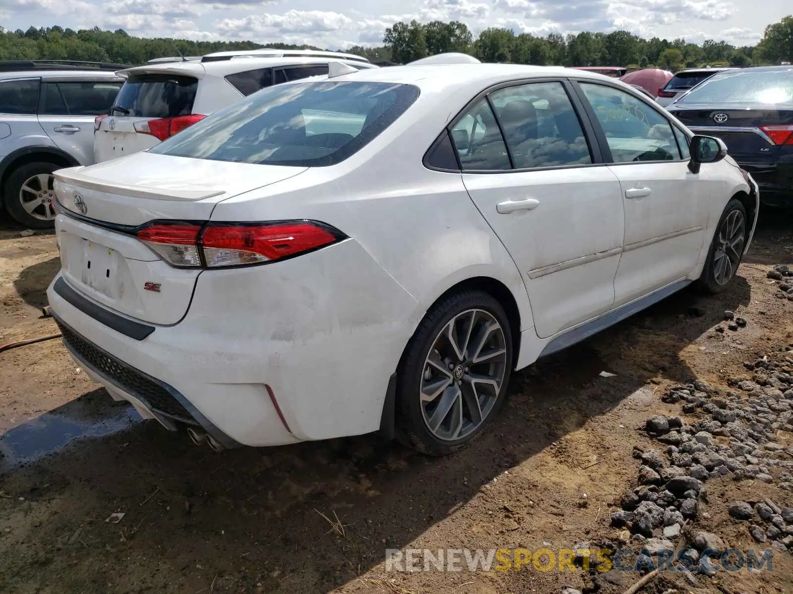 4 fotografías del automóvil dañado 5YFP4MCE8MP087756 TOYOTA COROLLA 2021
