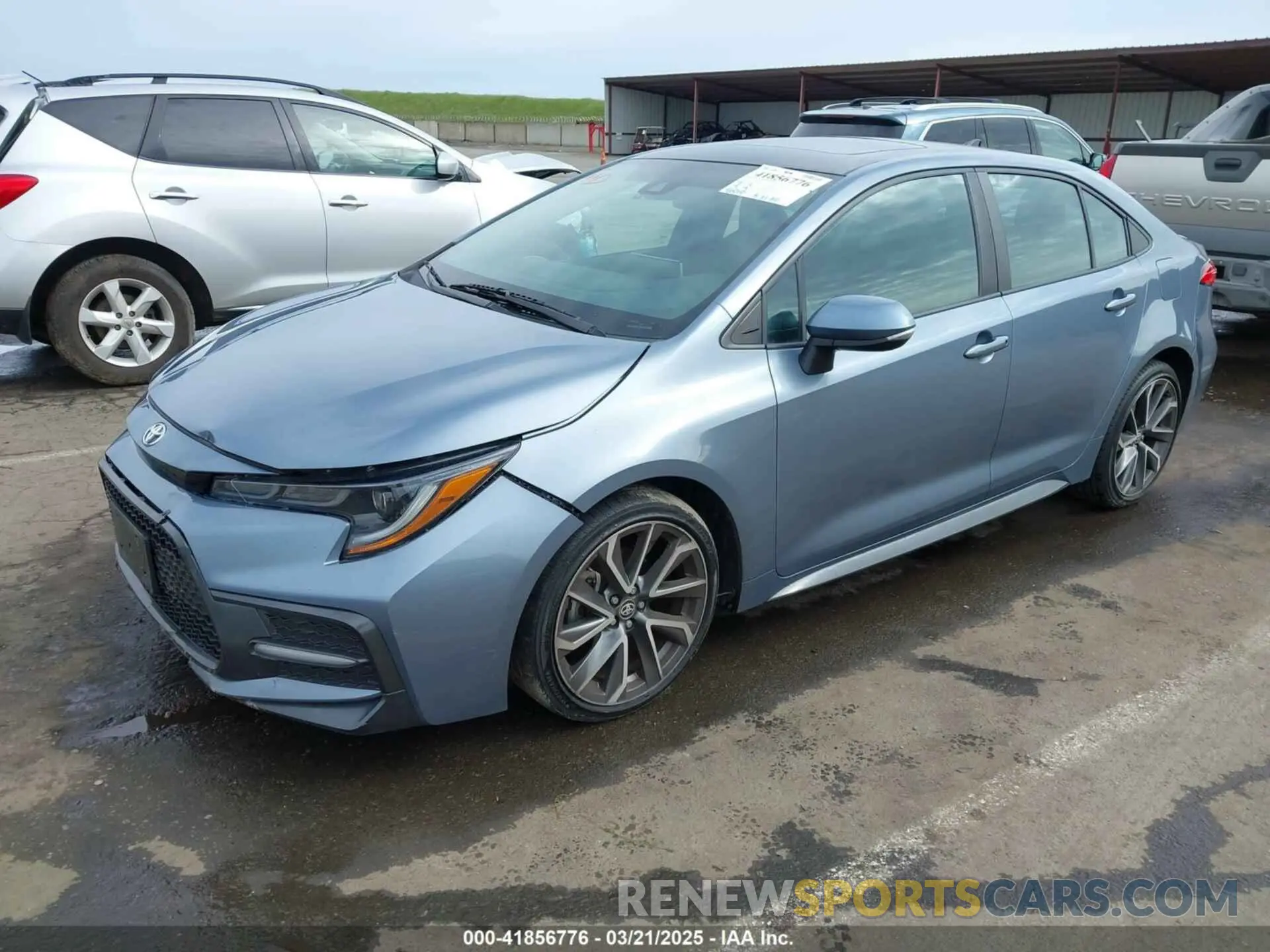 2 fotografías del automóvil dañado 5YFP4MCEXMP066570 TOYOTA COROLLA 2021